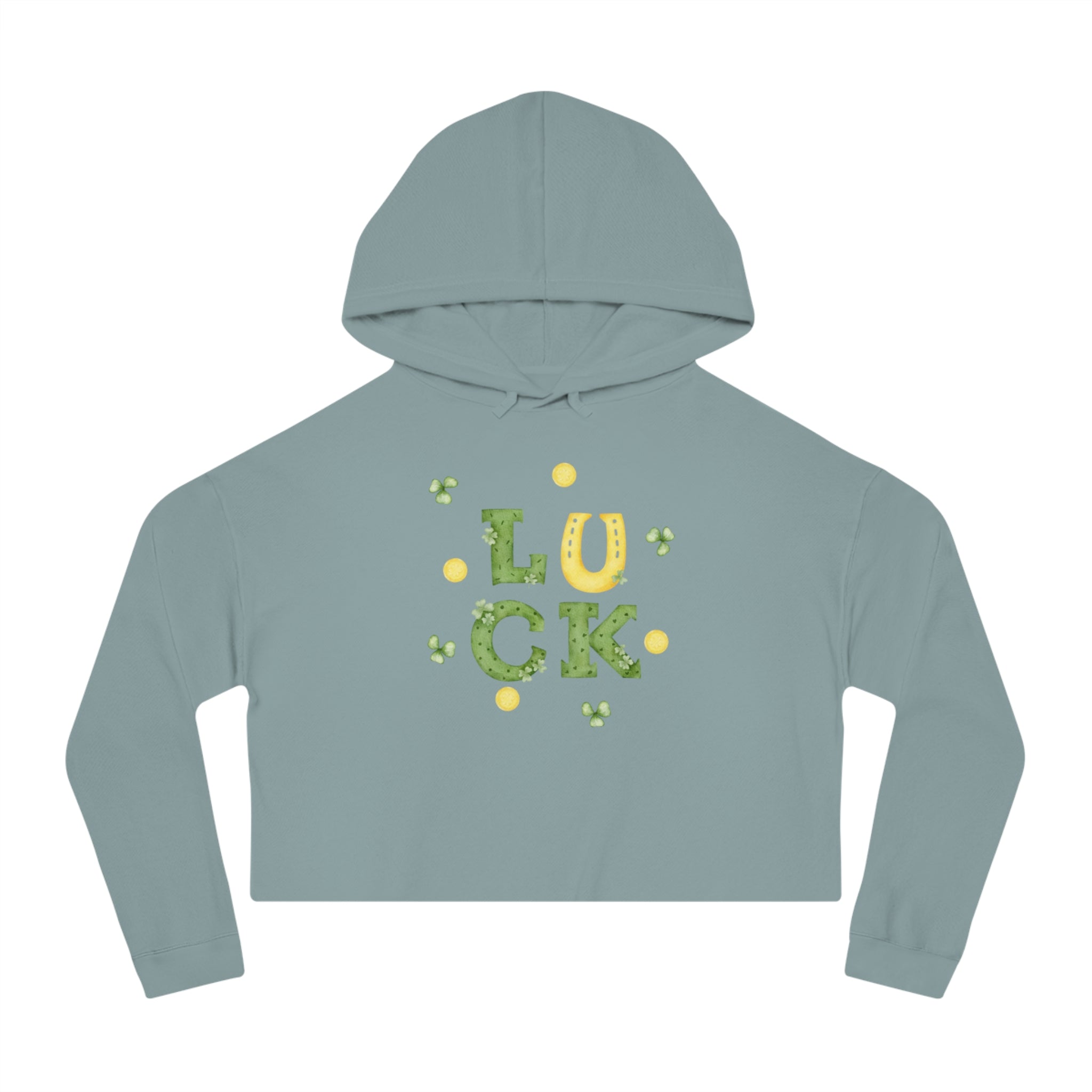 St Paddy's Day Women’s Cropped Hooded Sweatshirt