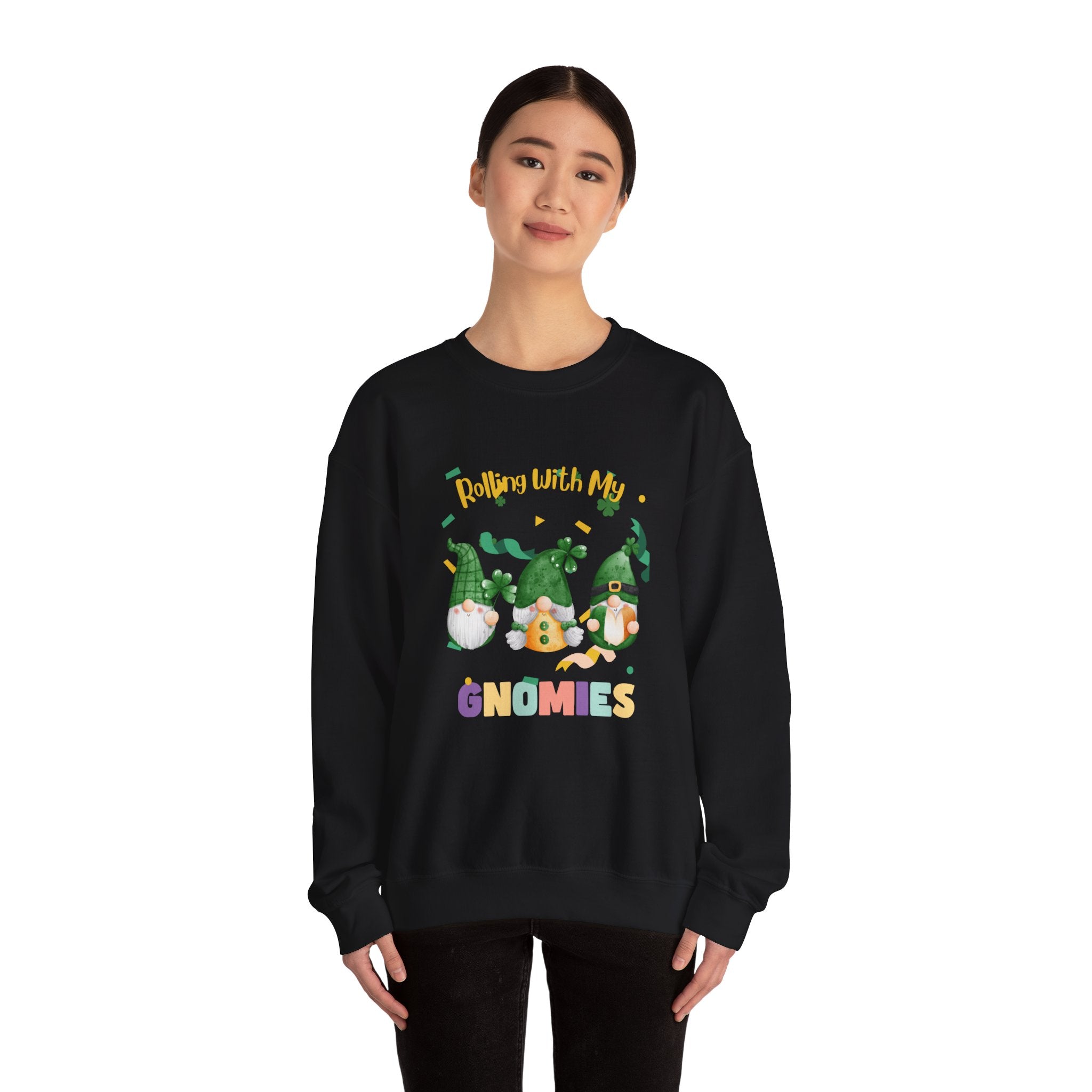 Rolling With My Gnomies Crewneck Sweatshirt - Unisex Heavy Blend™
