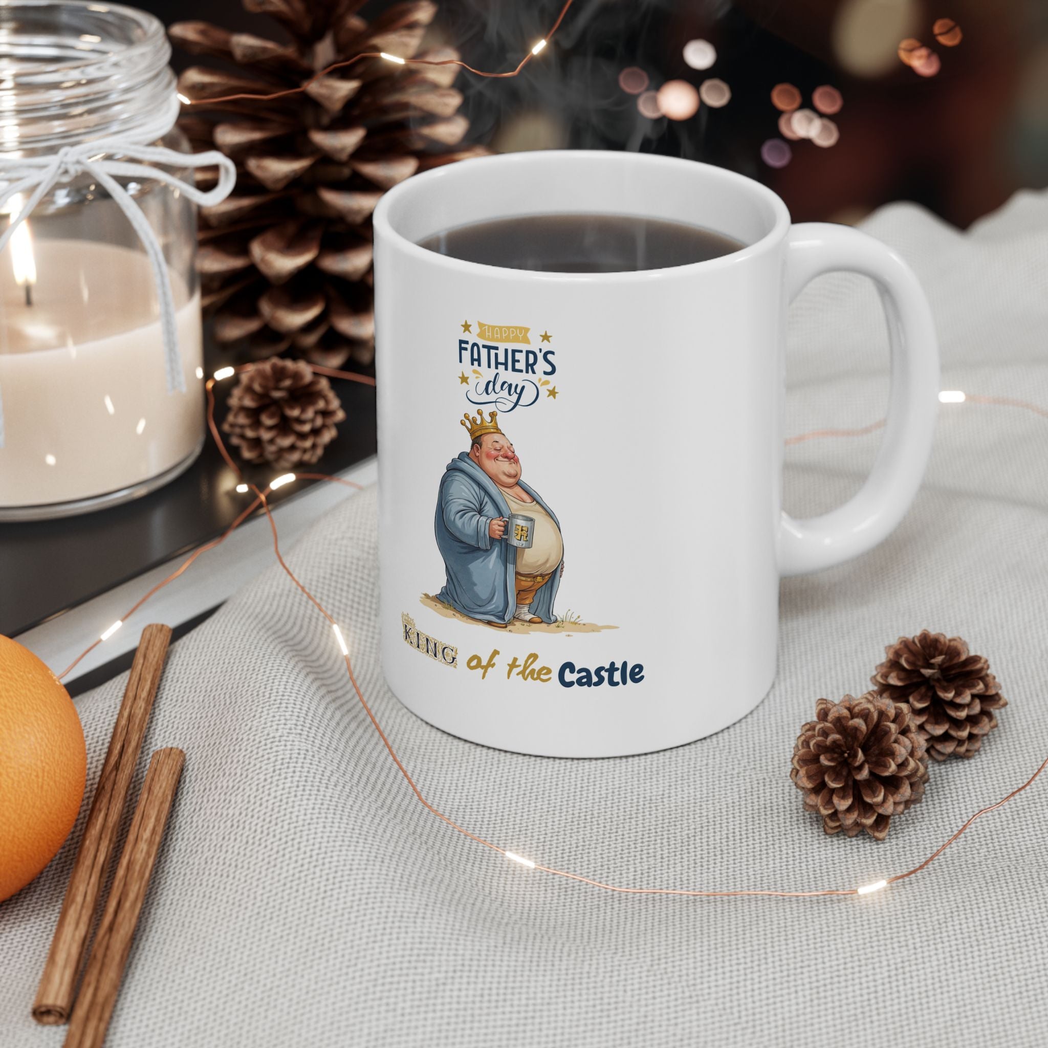 Father's Day King of the Castle Mug 11-15 Oz