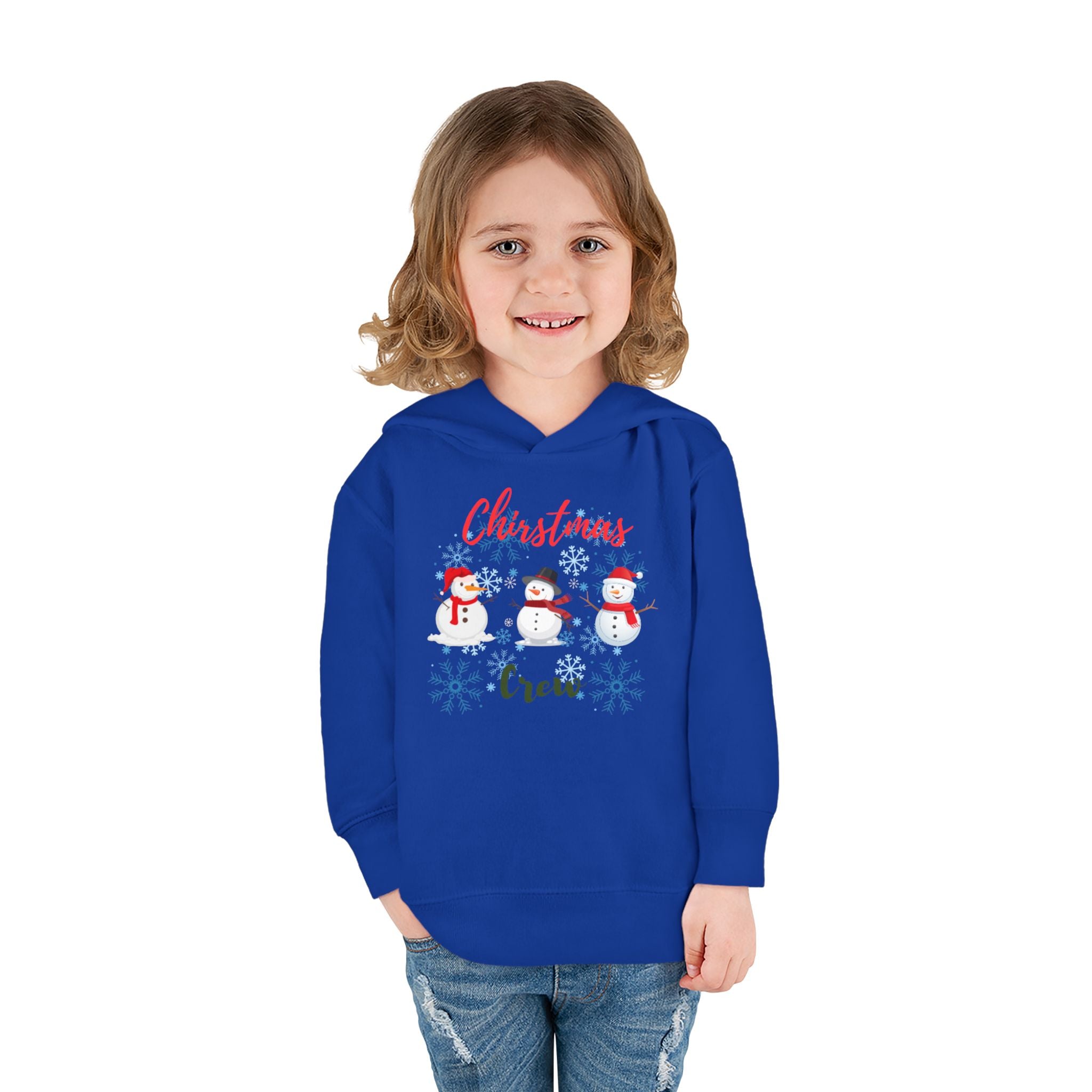 Christmas Crew Toddler Pullover Fleece Hoodie