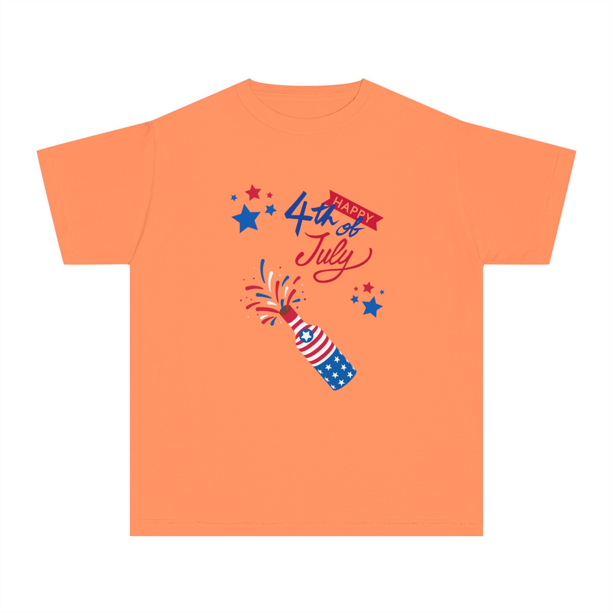 Happy 4th Of July Celebration Youth Midweight Tee