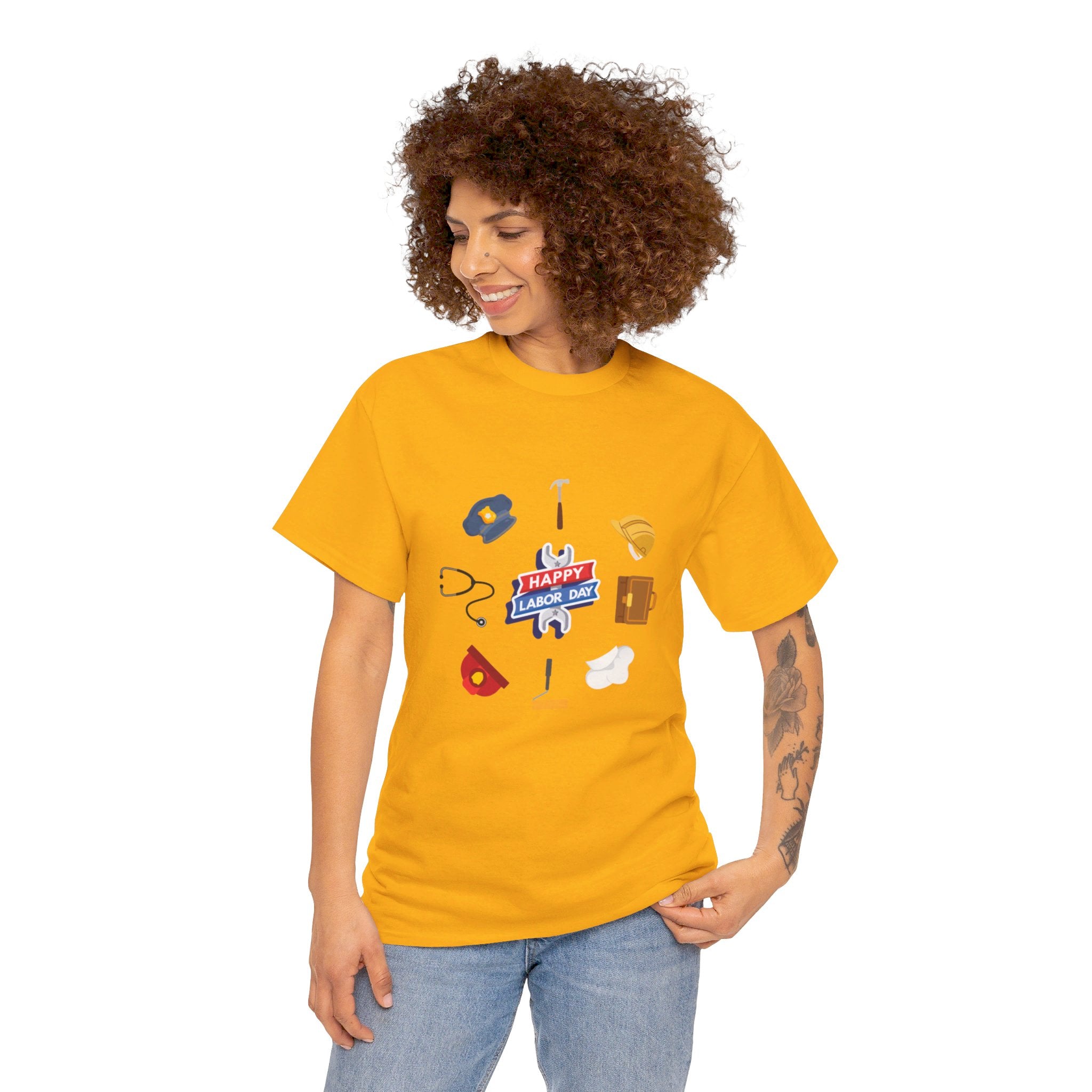 Happy Labor Day Wishes Unisex Heavy Cotton Tee