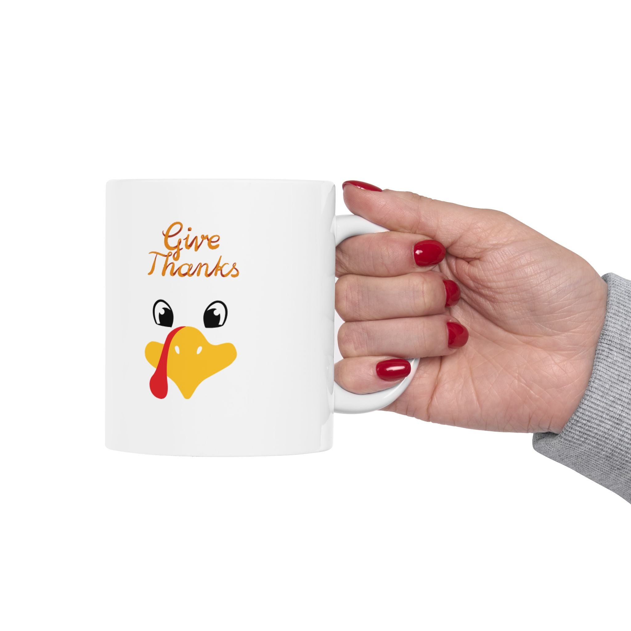 Give Thanks Ceramic Mug, (11oz, 15oz)