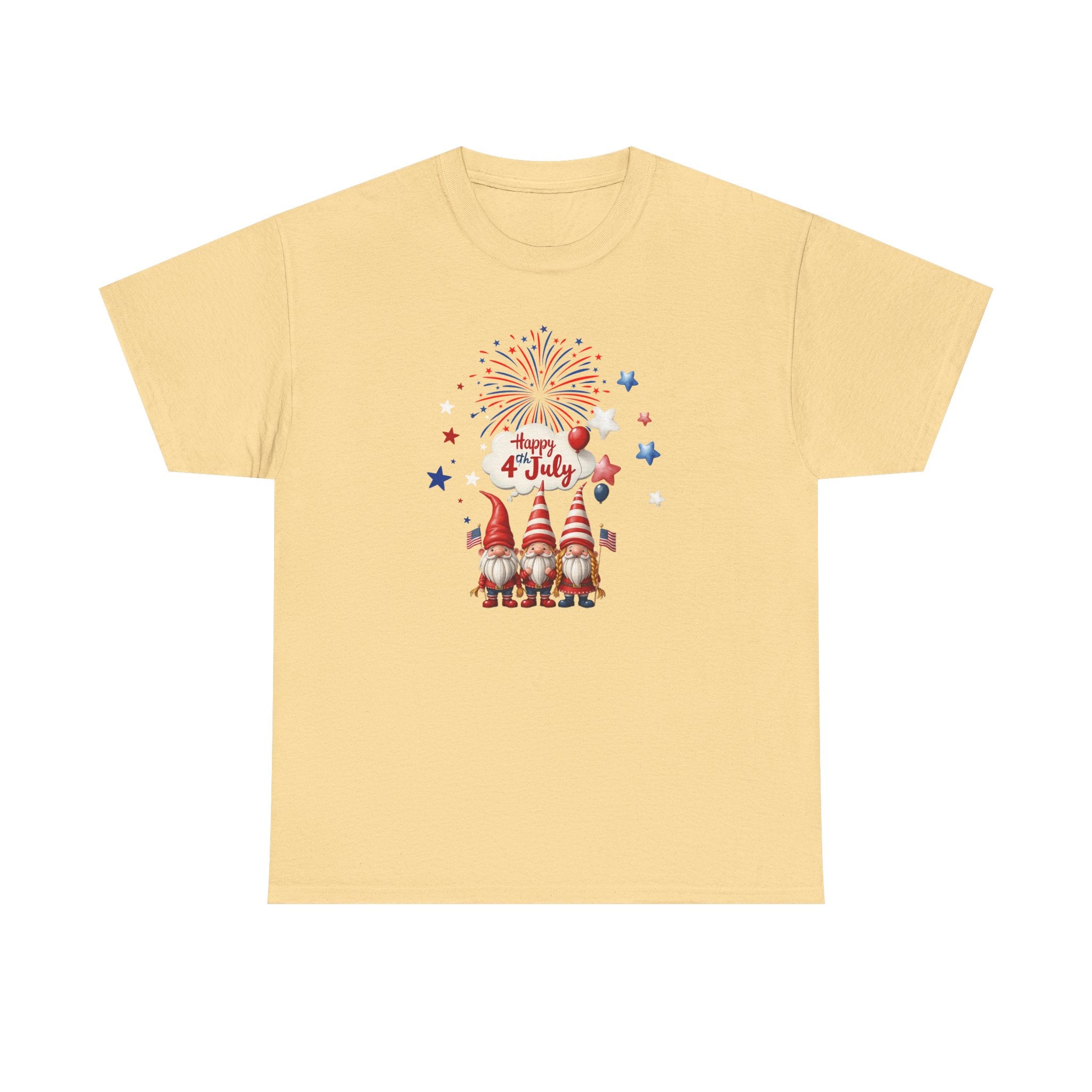Gnome 4th of July Unisex Heavy Common Tee
