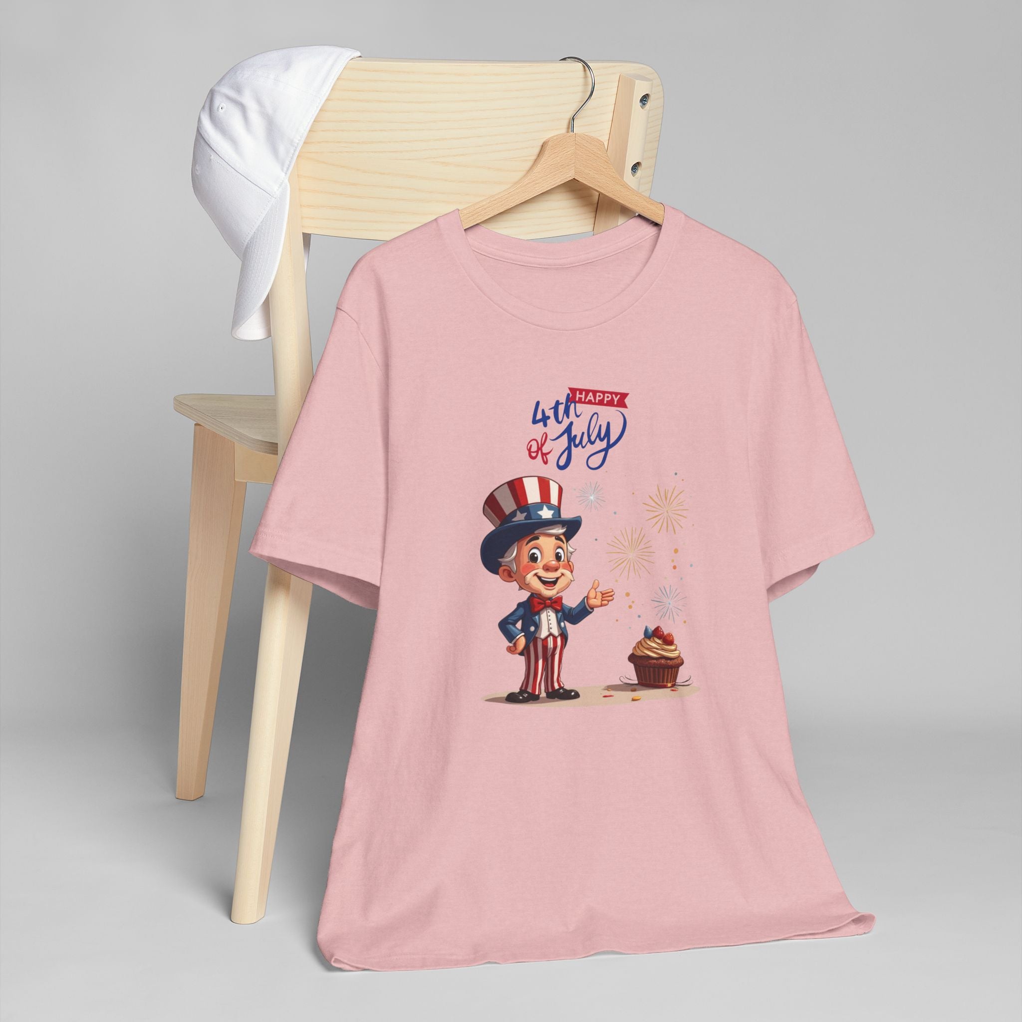 Uncle Sam Happy 4th of July Unisex Jersey T-Shirt