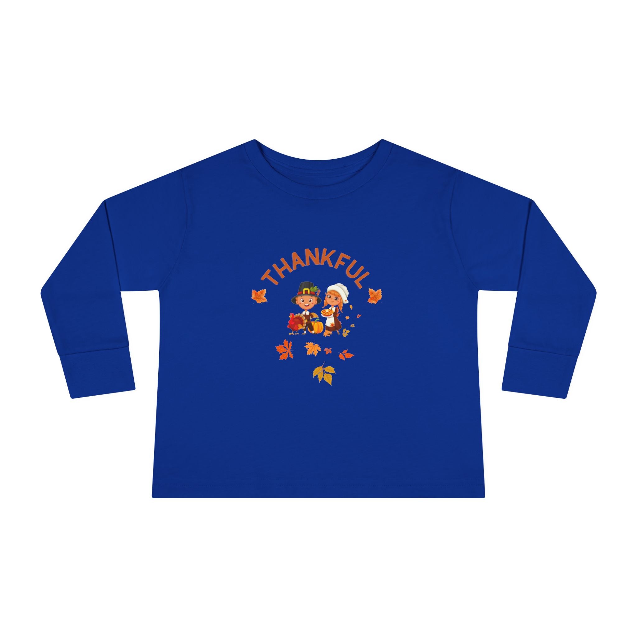 Pilgrims Turkey Day Toddler Long Sleeve Tee