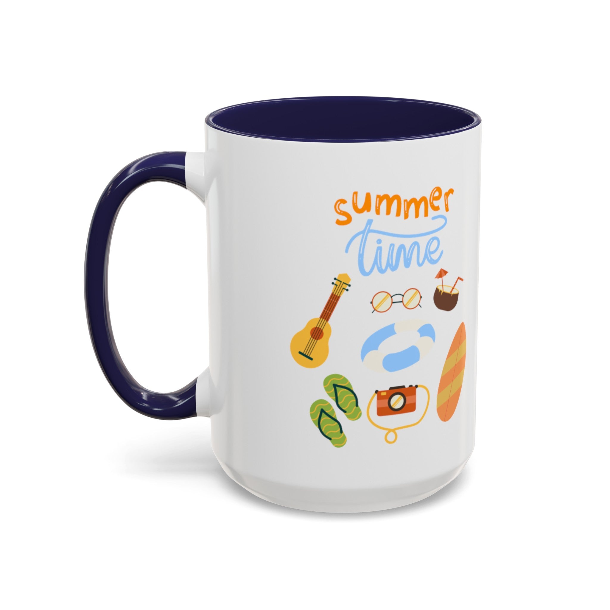 Summertime Fun Accent Coffee Mug (11, 15oz)