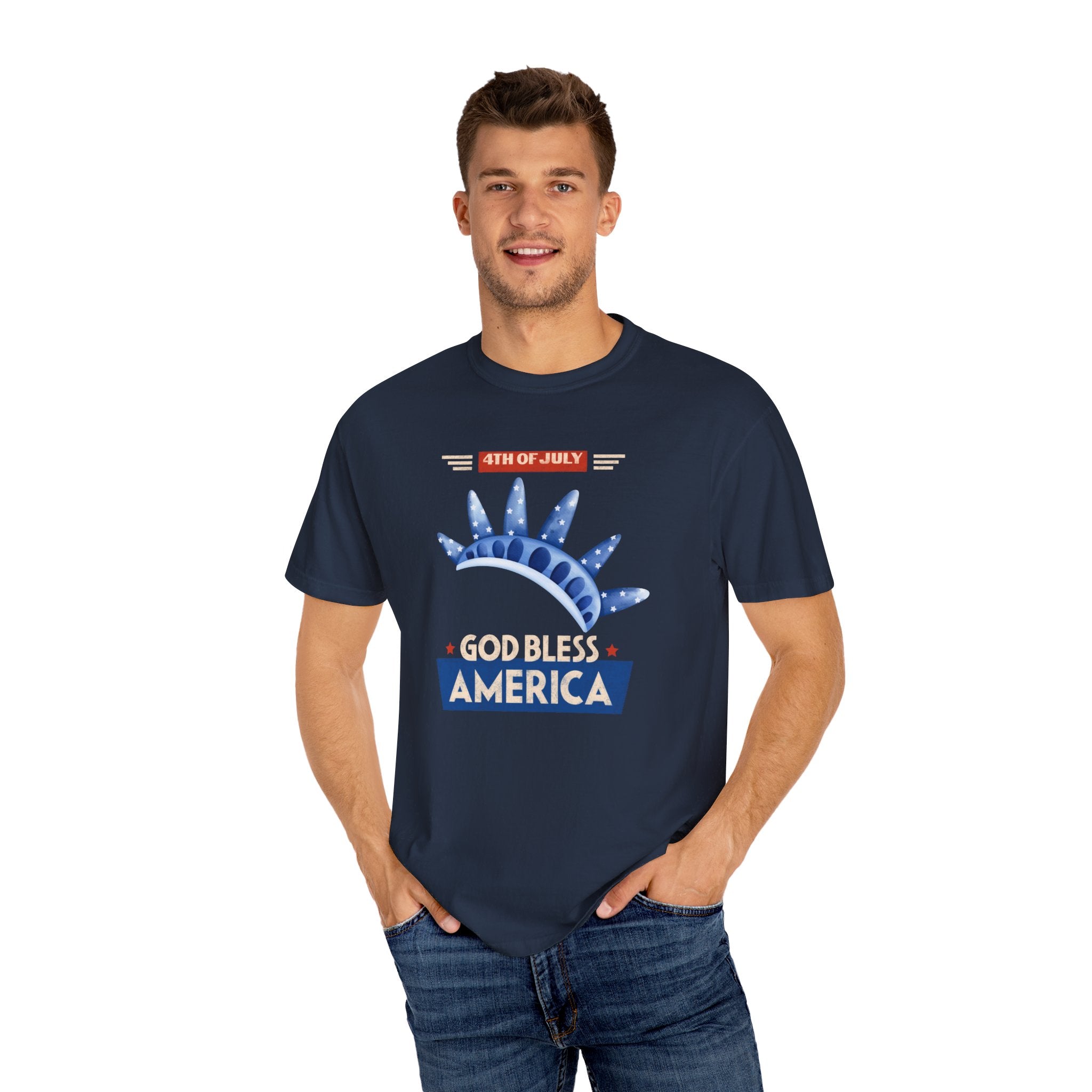 God Bless America Unisex Garment-Dyed T-shirt