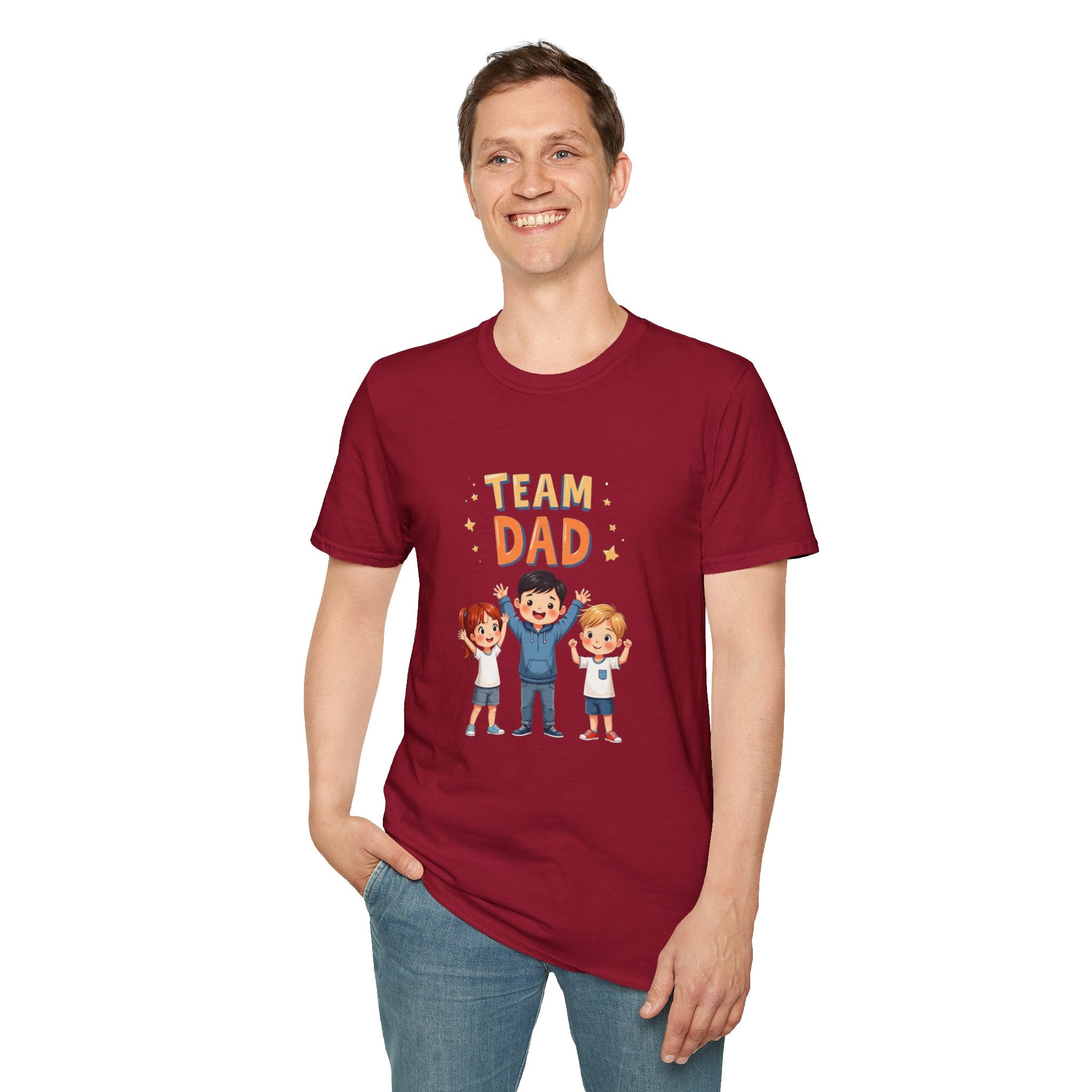 Team Dad Unisex Softstyle T-Shirt, Father's Day Gift, Family Tee, Dad Shirt, Great for Celebrations, Fun Casual Wear