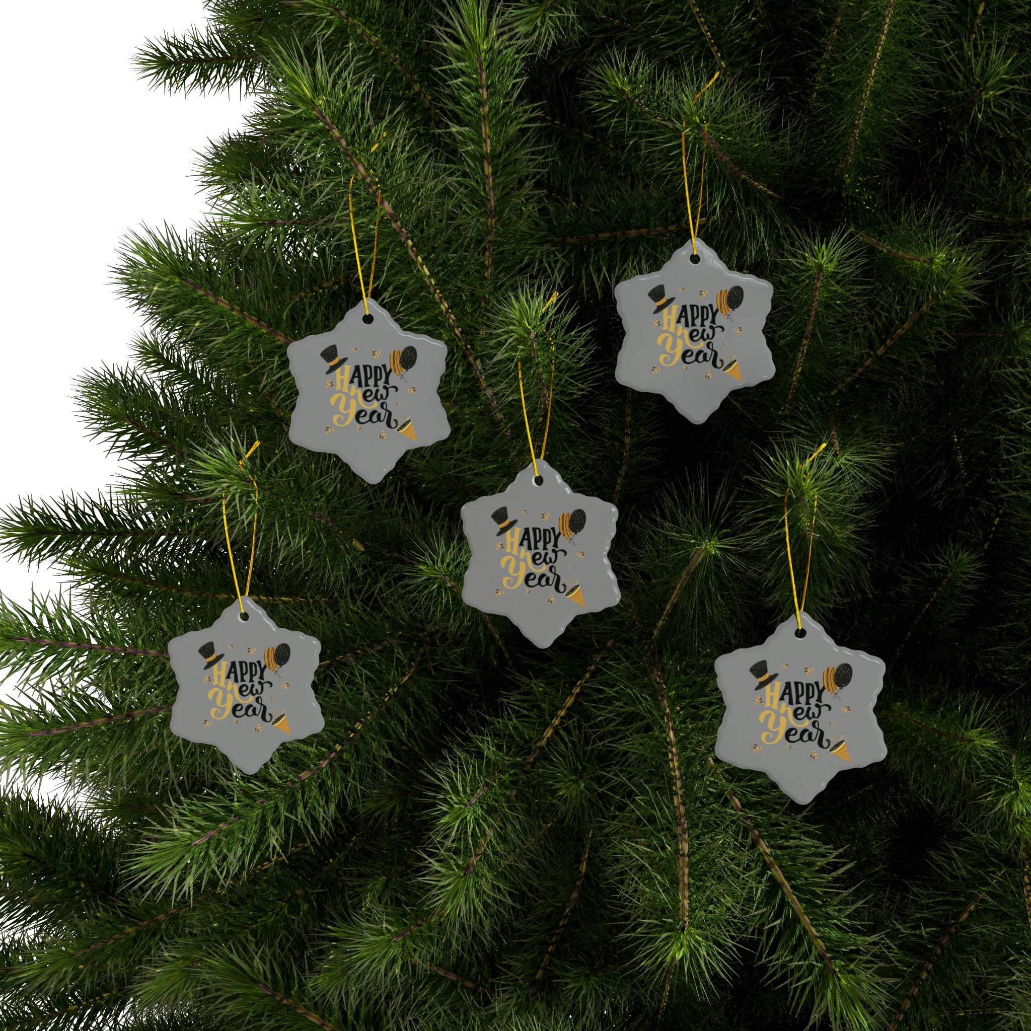 Wishing You A Great Year Ahead! Ceramic Ornaments (1pc, 3pcs, 5pcs, 10pcs)