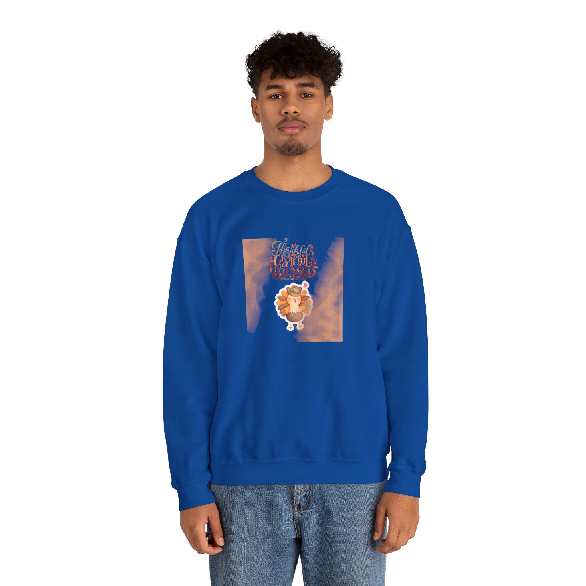 Thankful Grateful Blessed Unisex Heavy Blend™ Crewneck Sweatshirt