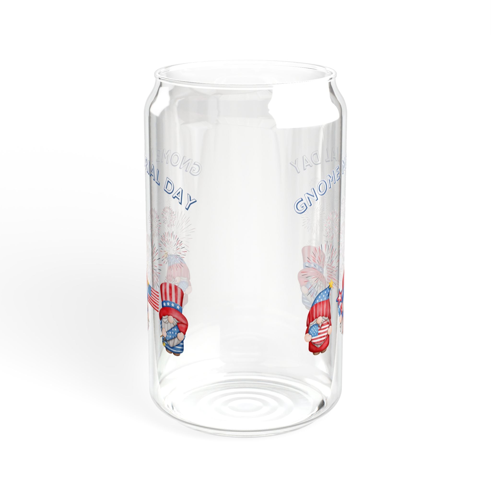 Gnome Memorial Day Sipper Glass, 16oz