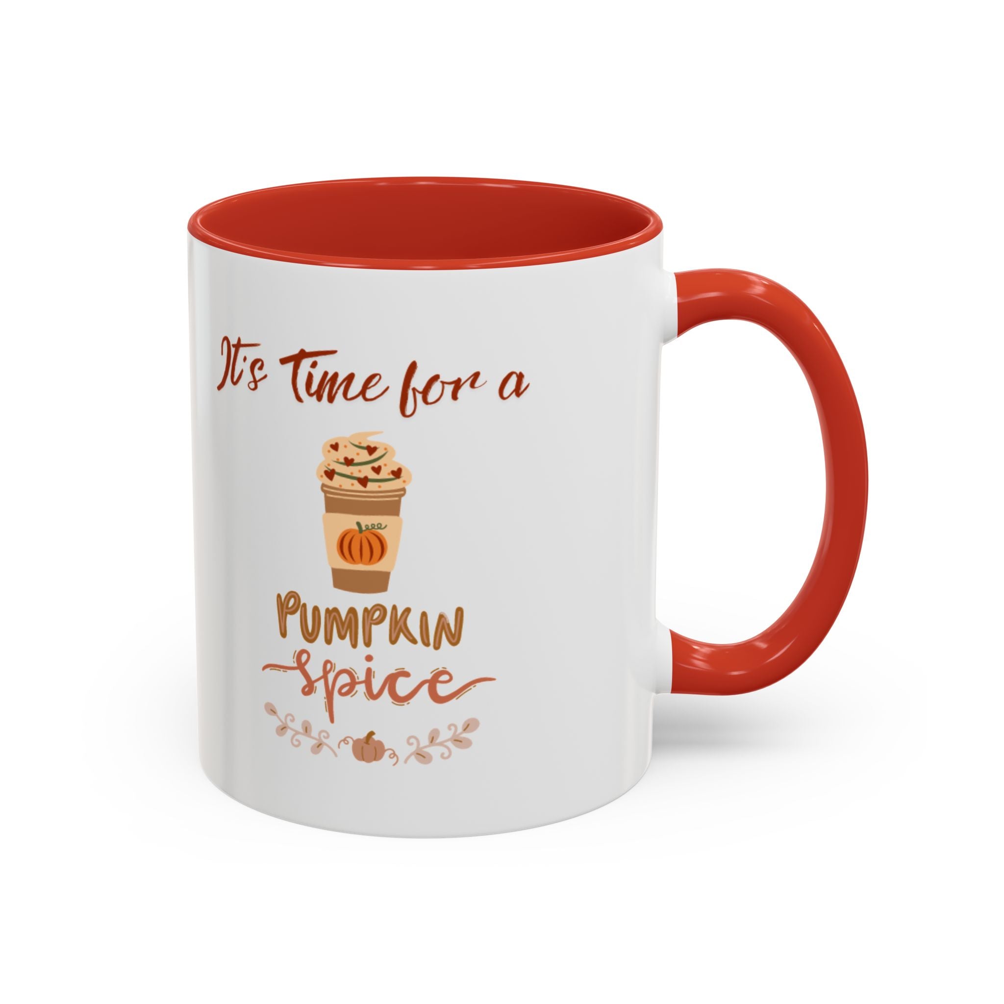 It's Time For A Pumpkin Spice Accent Coffee Mug (11, 15oz)