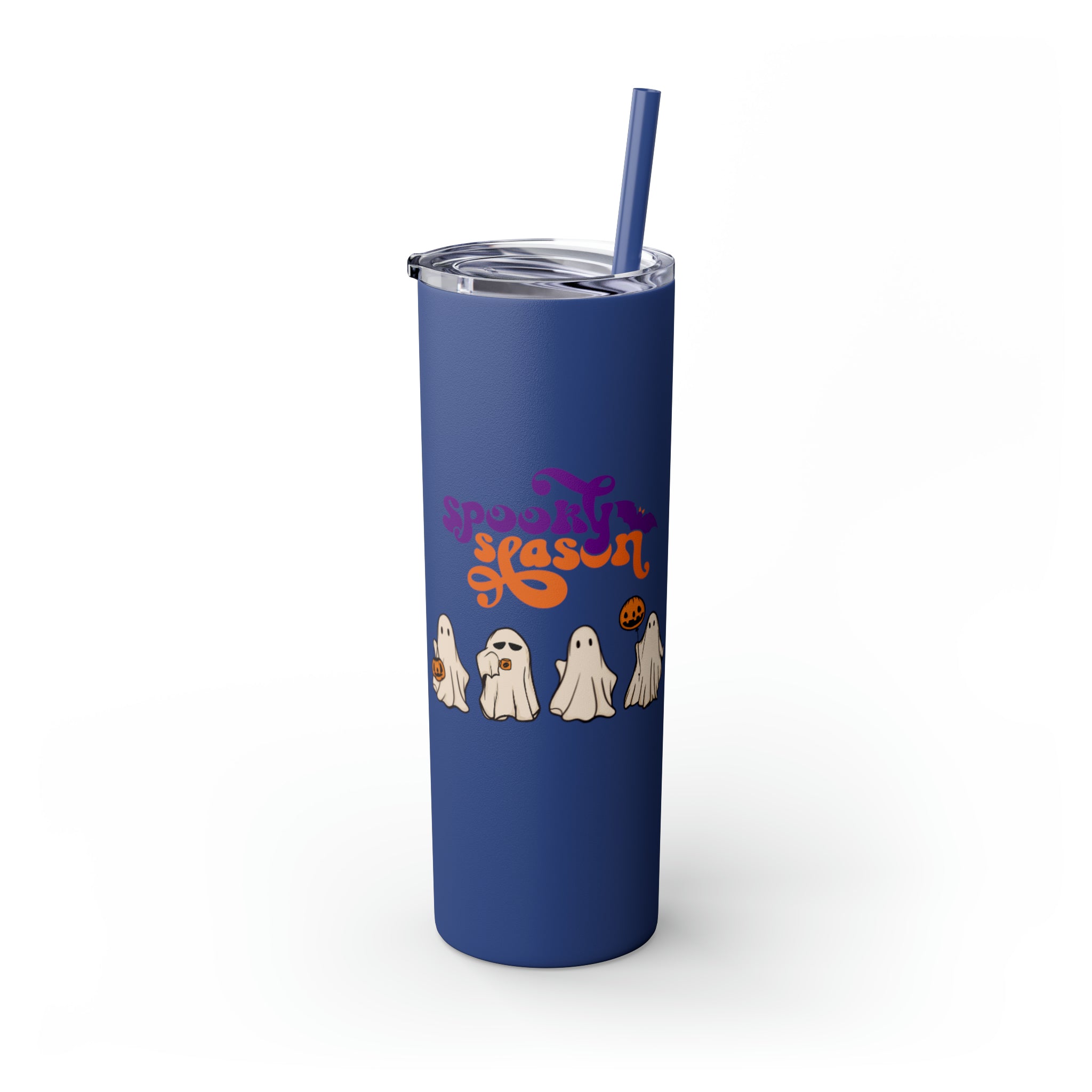 Spooky Season Skinny Tumbler with Straw, 20oz