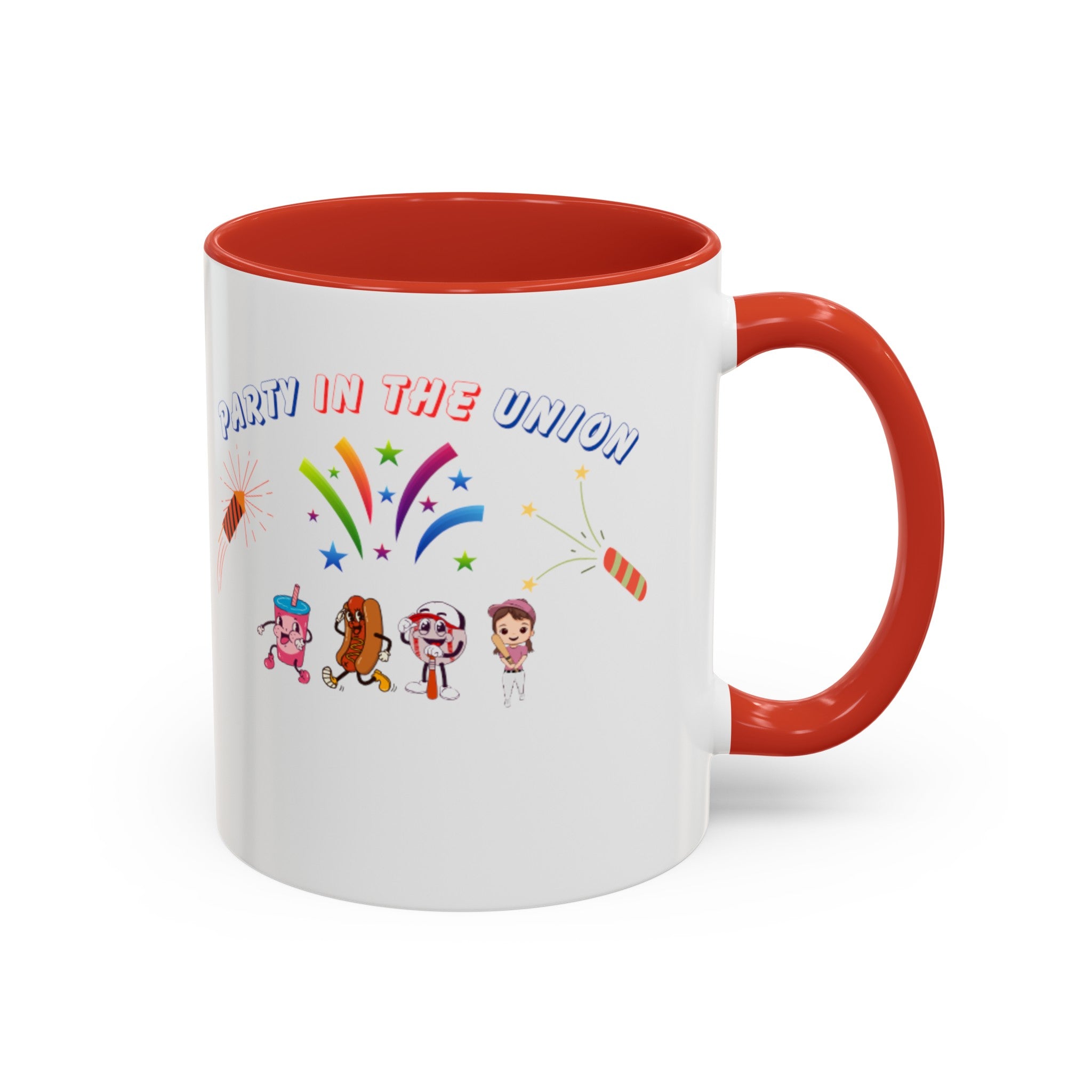 Party In The Union Accent Coffee Mug (11, 15oz)