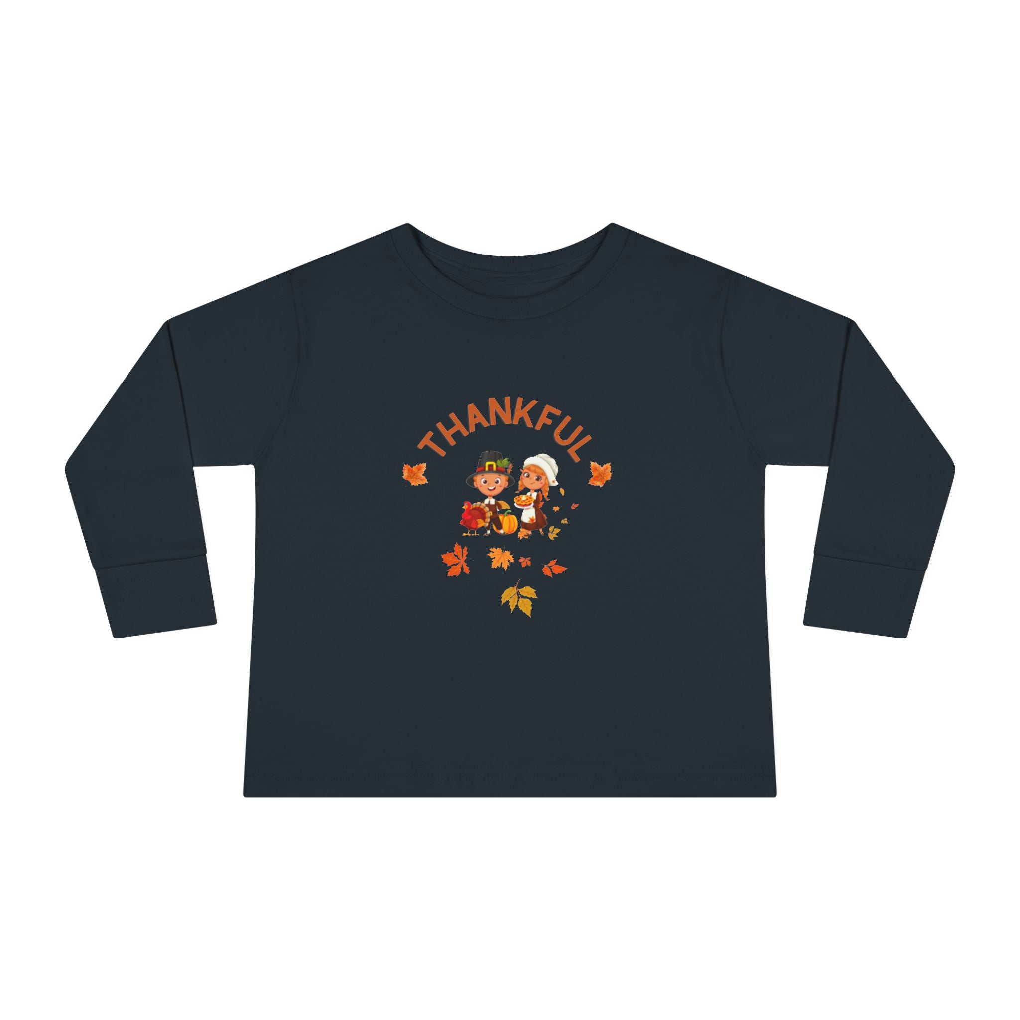 Pilgrims Turkey Day Toddler Long Sleeve Tee