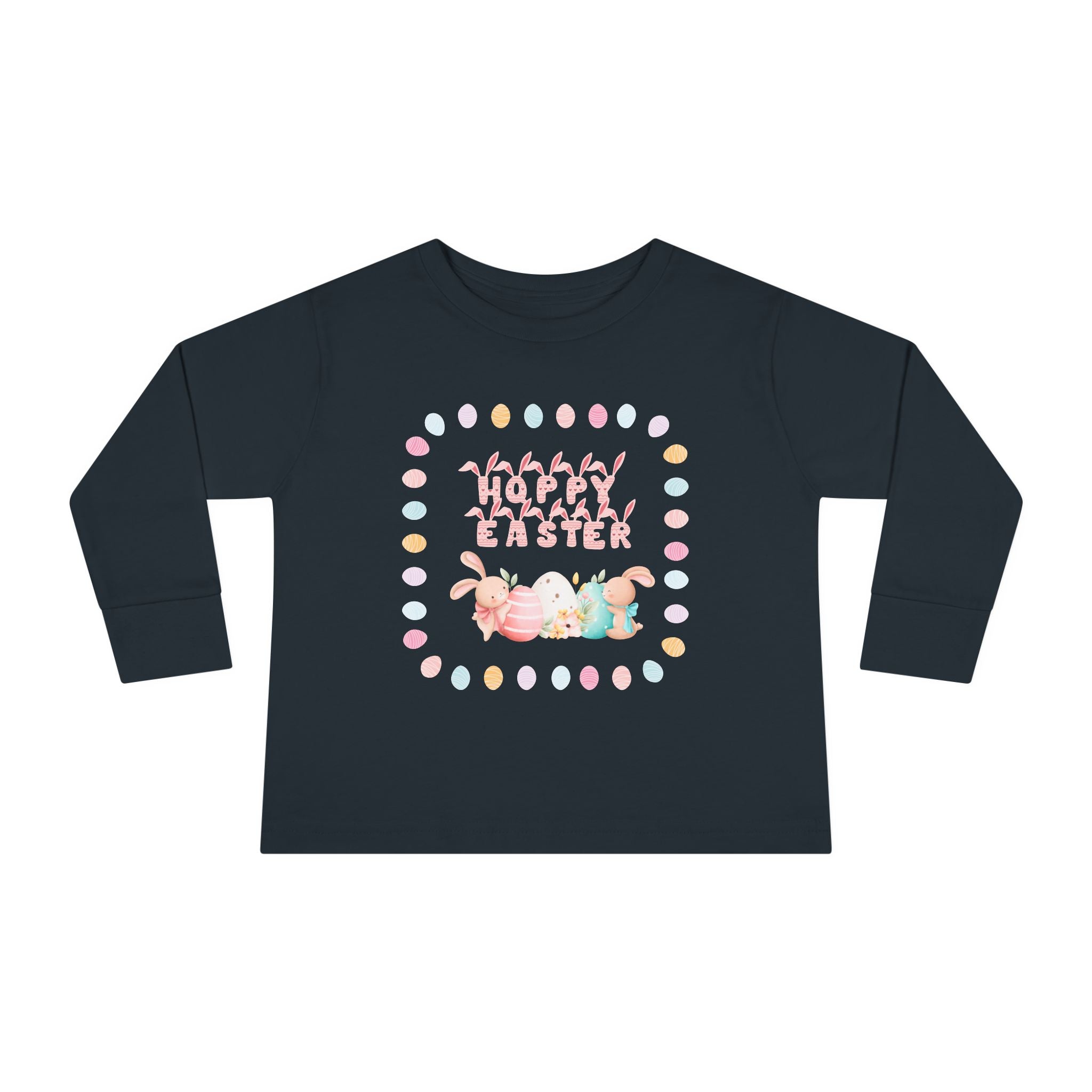 Hoppy Easter Toddler Long Sleeve Tee