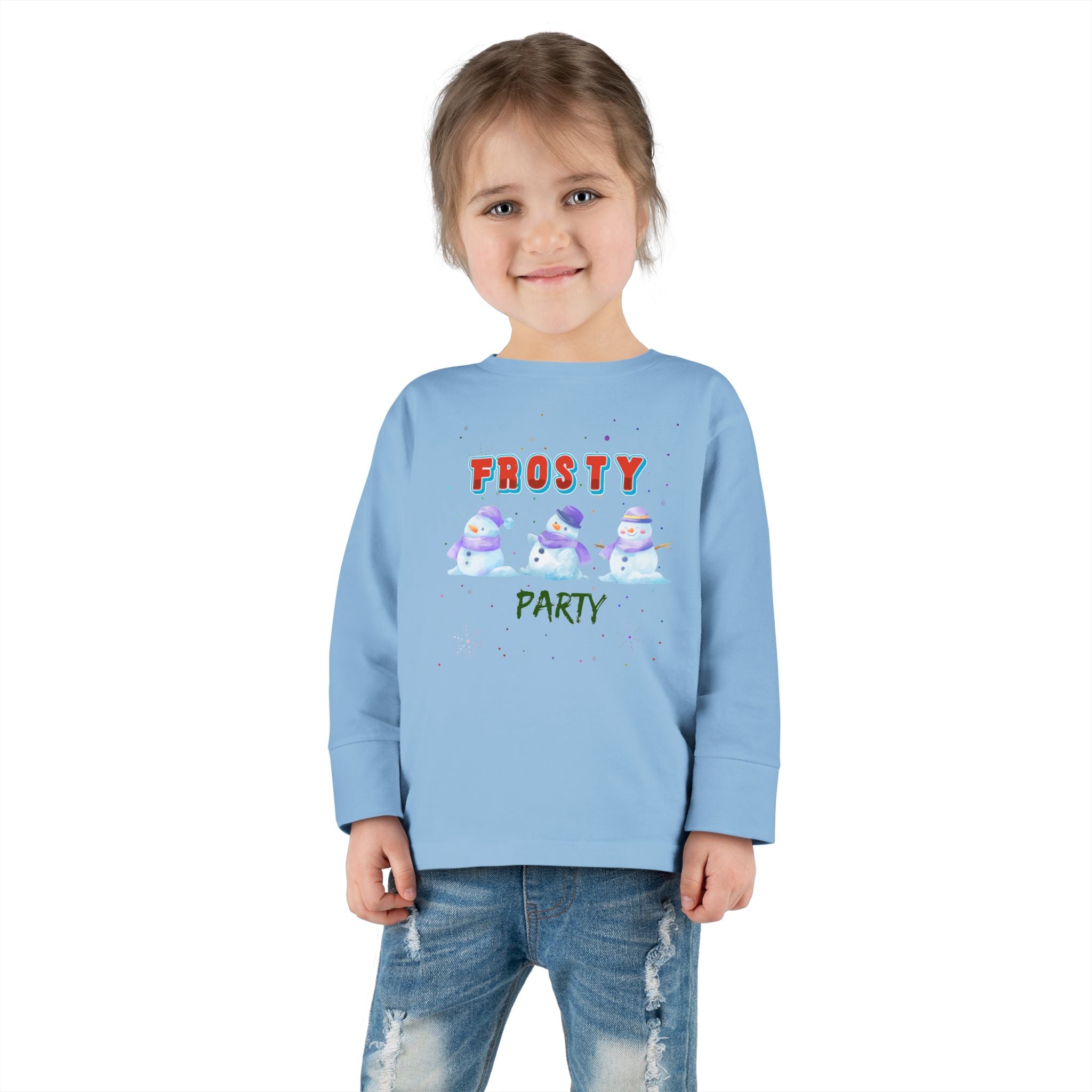 Frosty Party Toddler Long Sleeve Tee