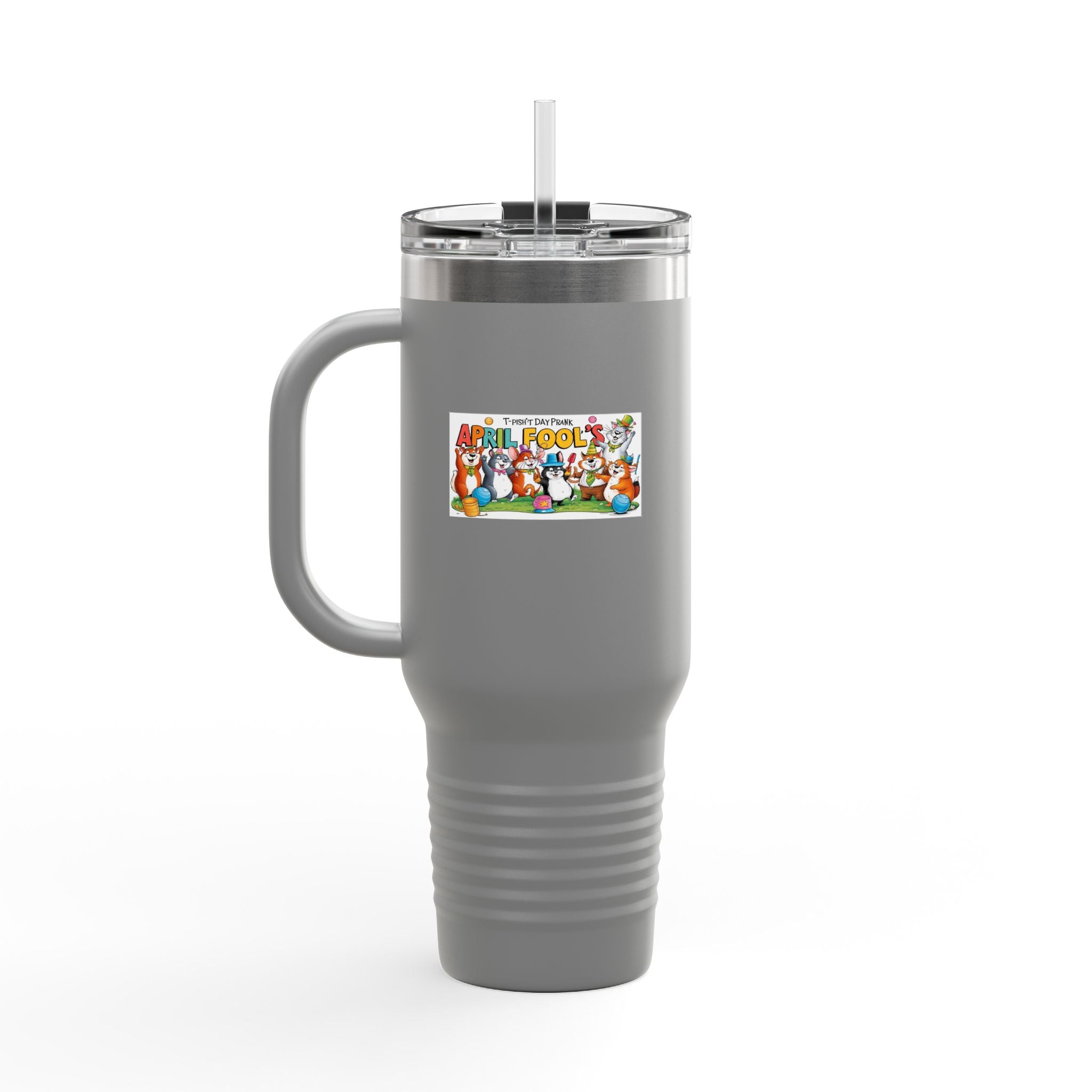 T-Pish'-T Day Prank Insulated Travel Mug - 40oz with Straw