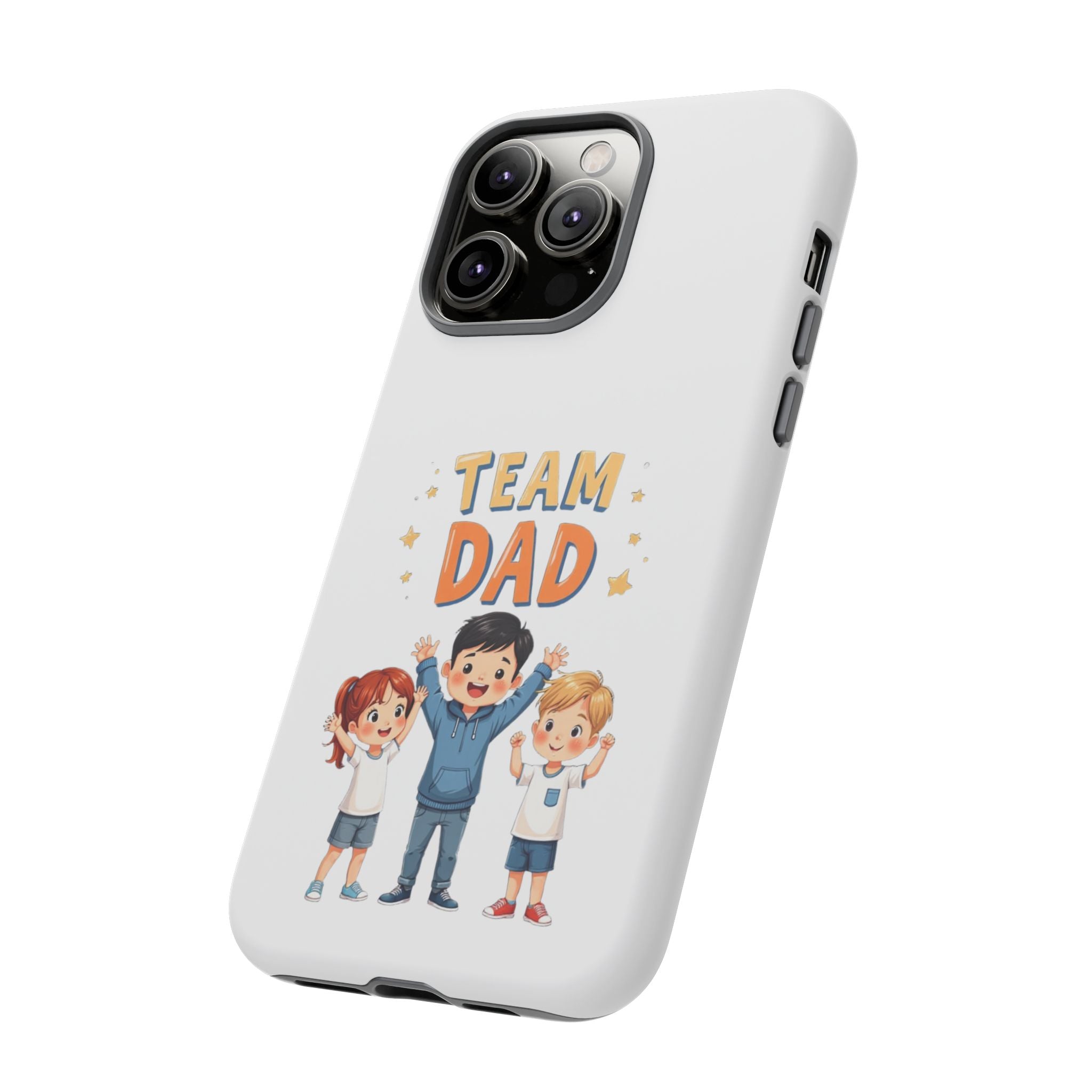 Team Dad Phone Case, Fun Gift for Fathers, Durable Phone Protector, Cute Dad Team Merchandise, Father's Day Special