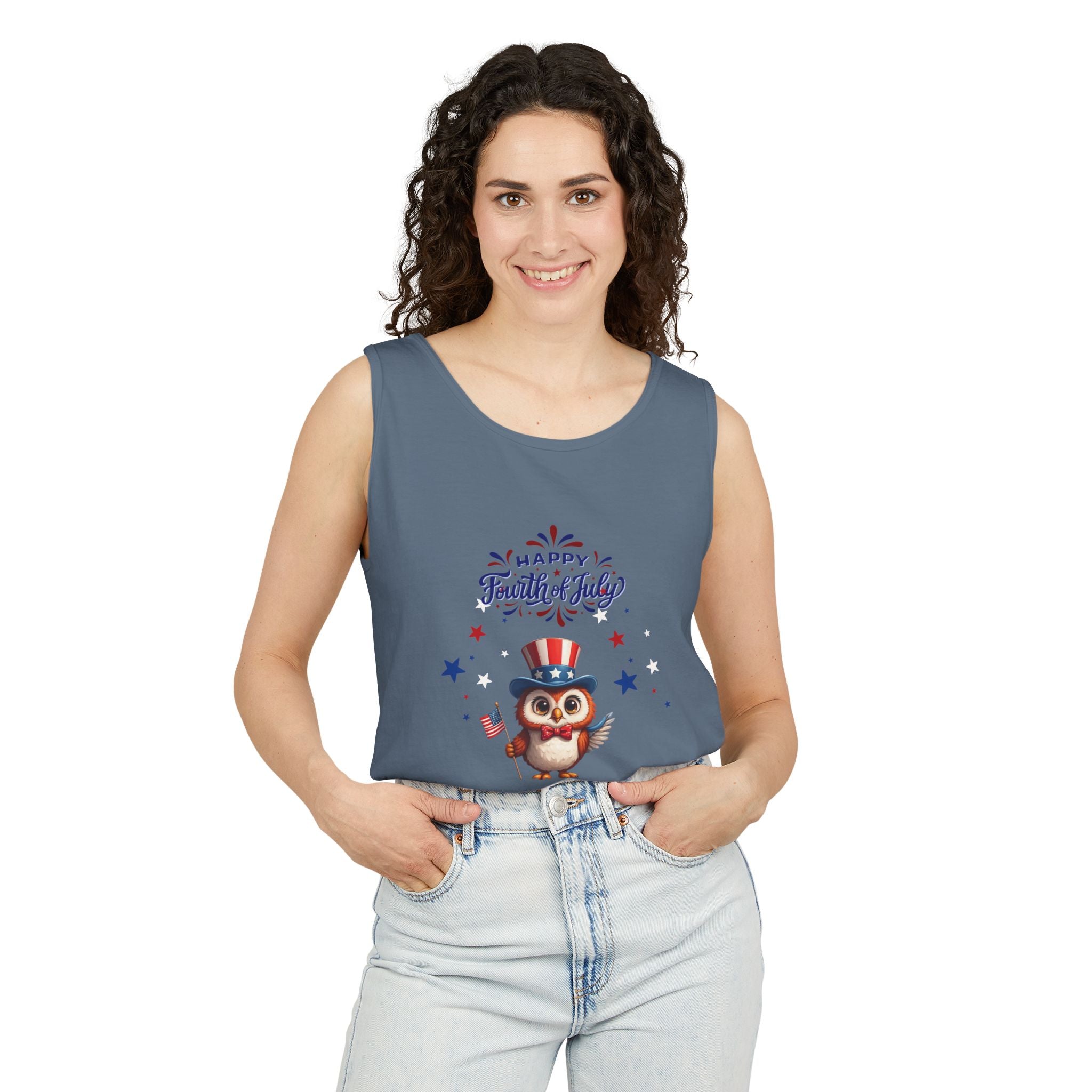 American Eagle Happy 4th of July Tank Top