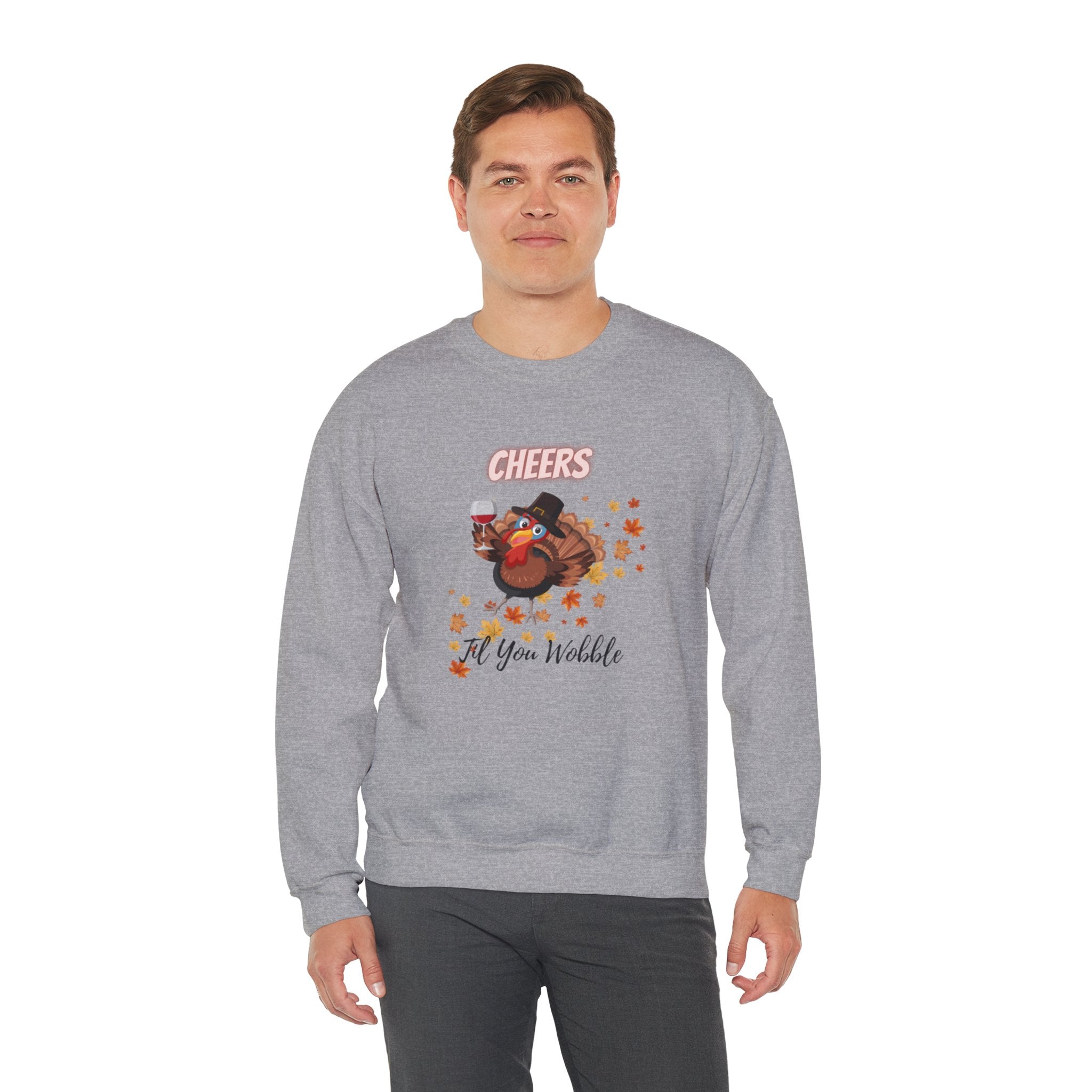 Cheers Til You Wobble Unisex Heavy Blend™ Crewneck Sweatshirt