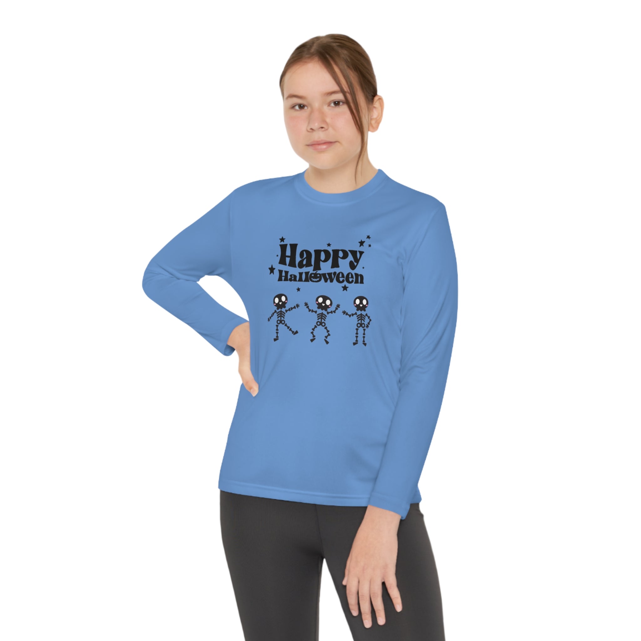 Happy Halloween Crew Youth Long Sleeve Competitor Tee