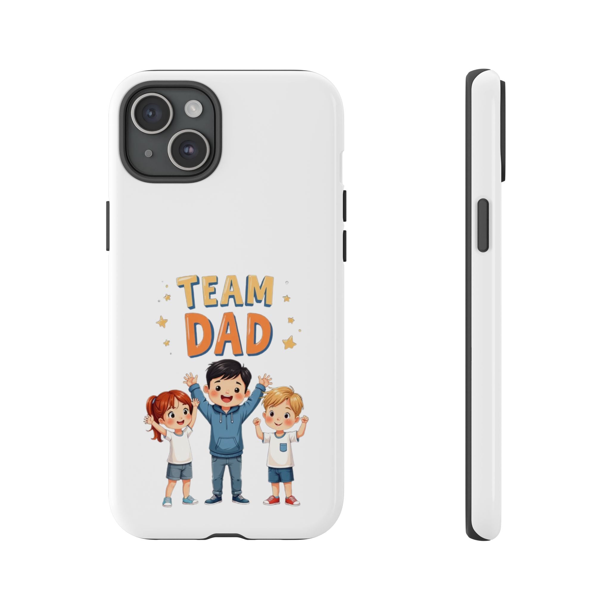 Team Dad Phone Case, Fun Gift for Fathers, Durable Phone Protector, Cute Dad Team Merchandise, Father's Day Special