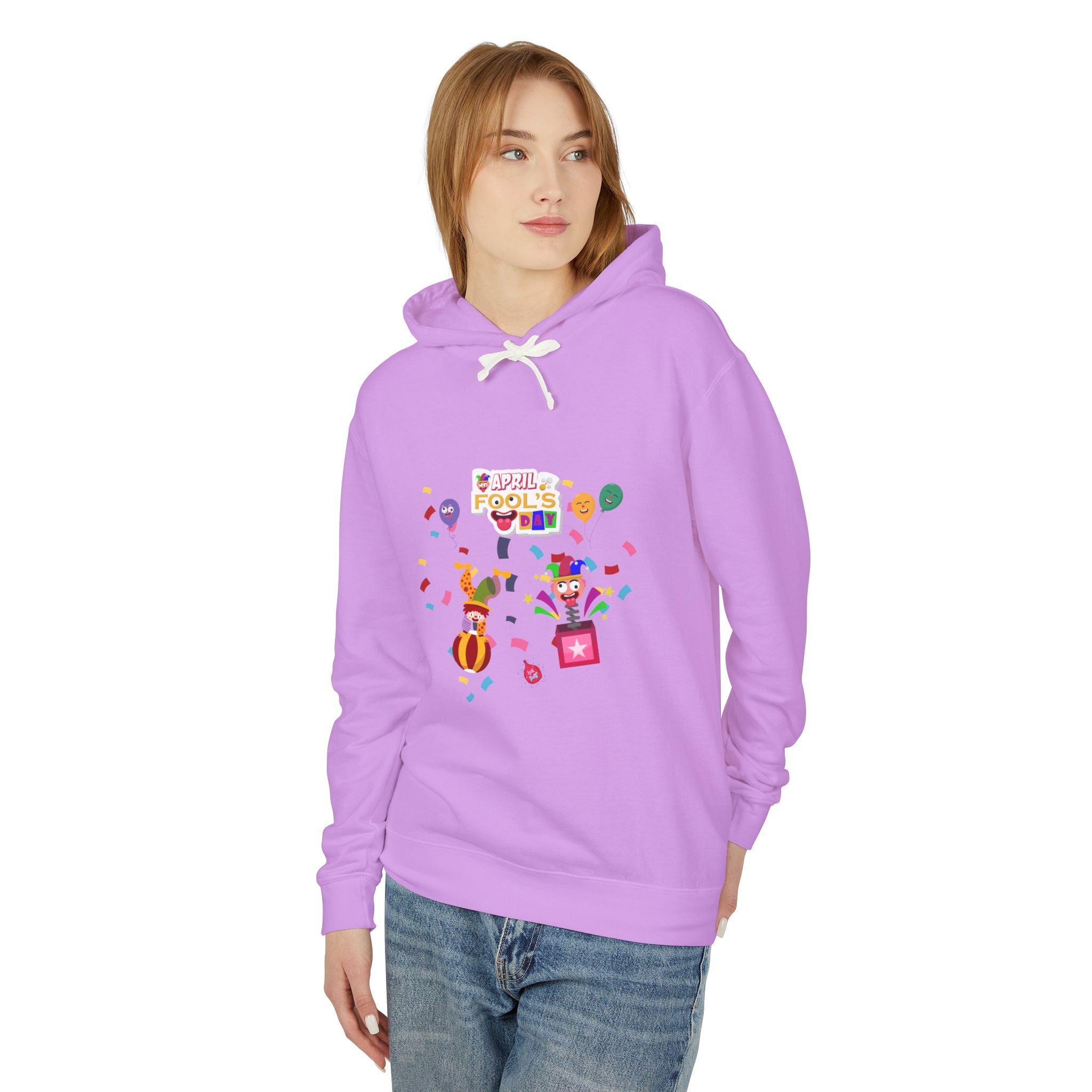 All April Fool's Day Unisex Lightweight Hooded Sweatshirt