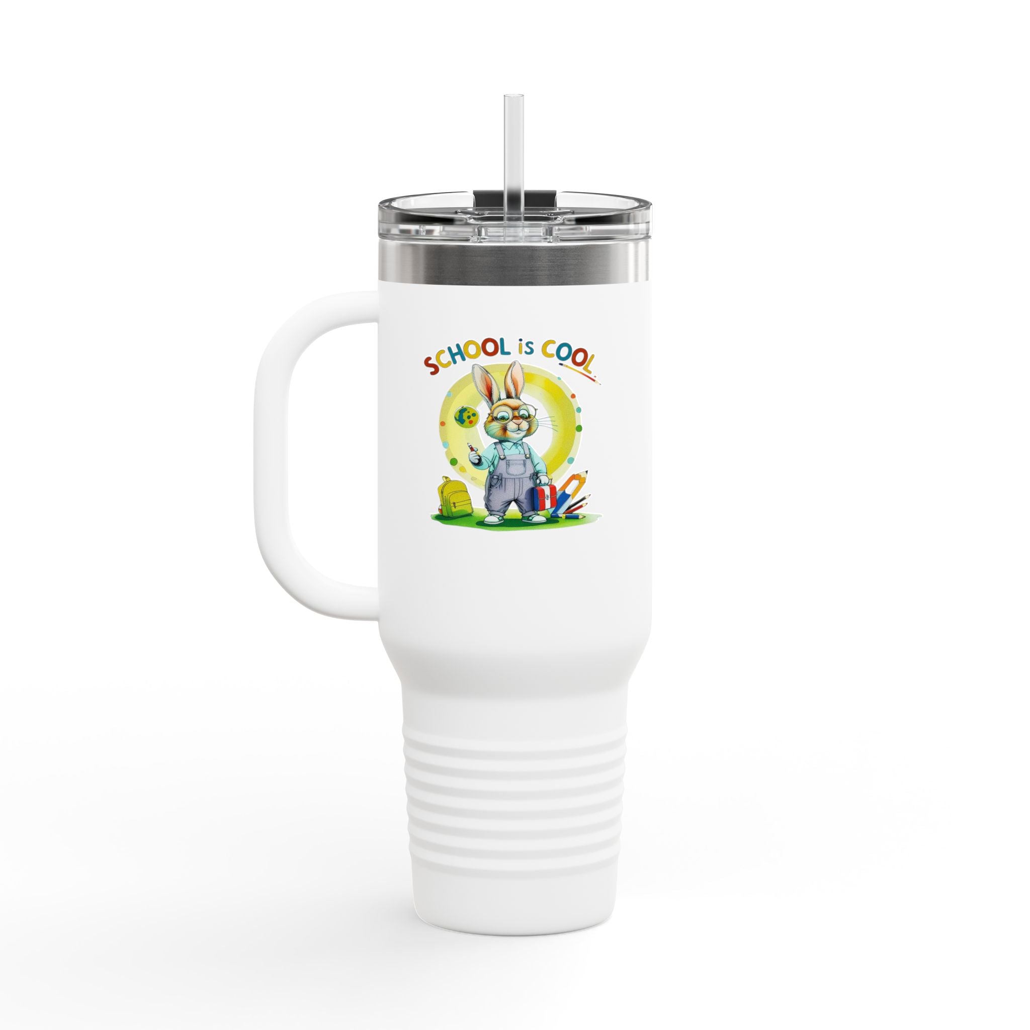 School is Cool Insulated Travel Mug for Students, 40oz