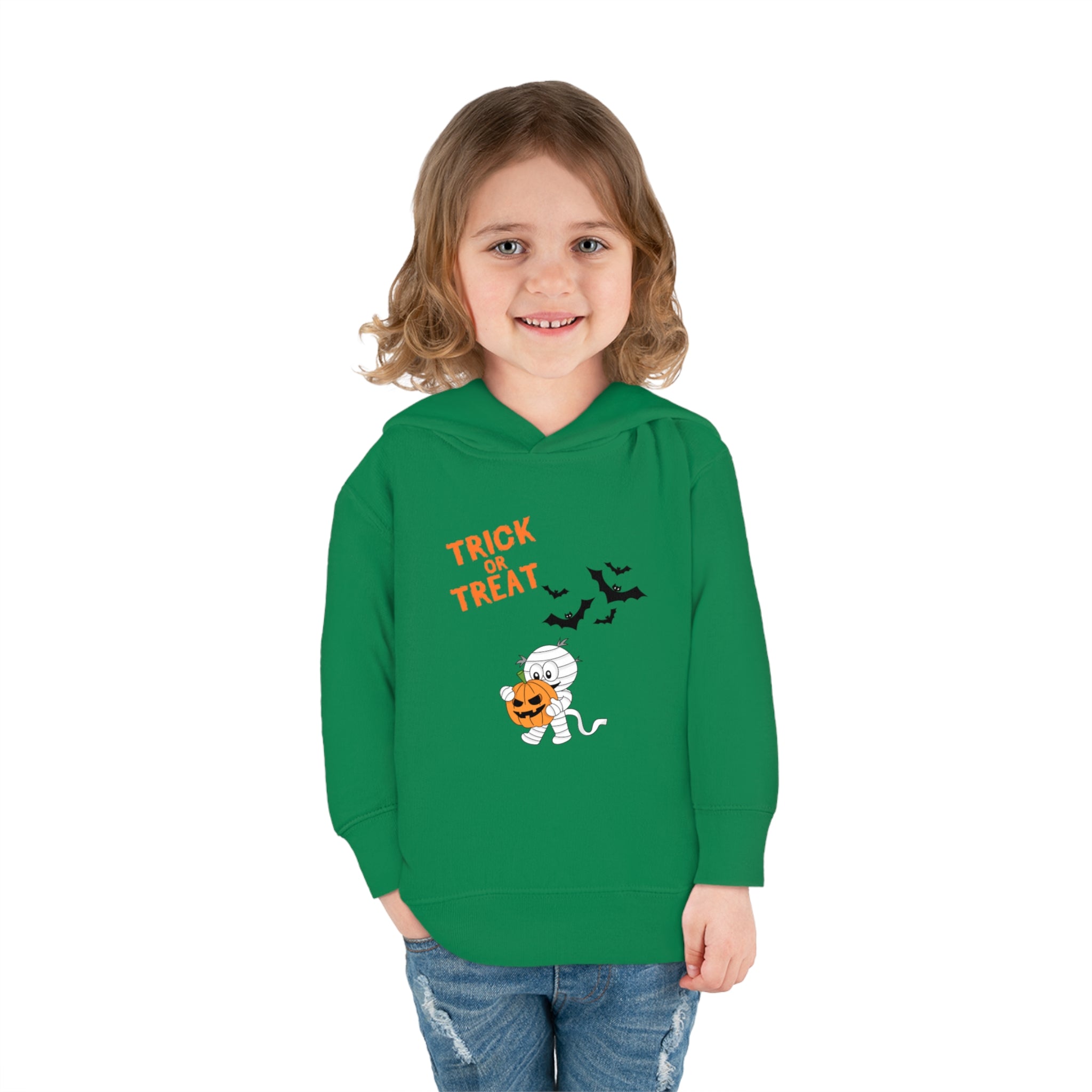 Merry Halloween Toddler Pullover Fleece Hoodie