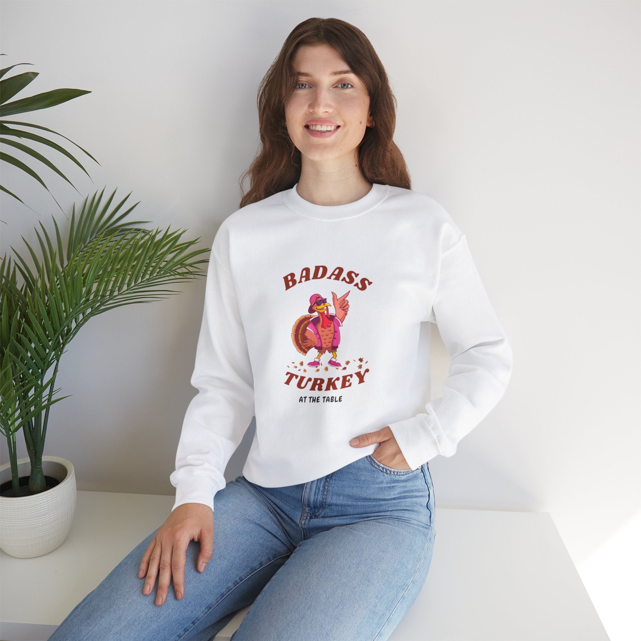 Badass Turkey Unisex Heavy Blend™ Crewneck Sweatshirt