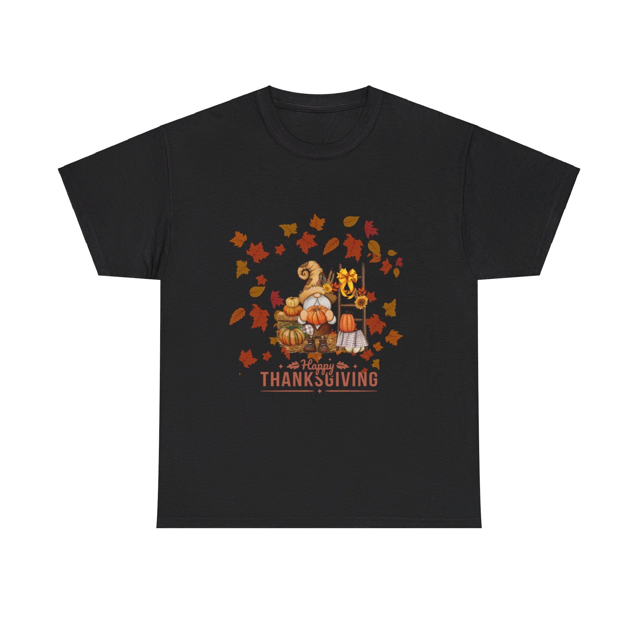 Gnome Happy Thanksgiving Unisex Heavy Cotton Tee