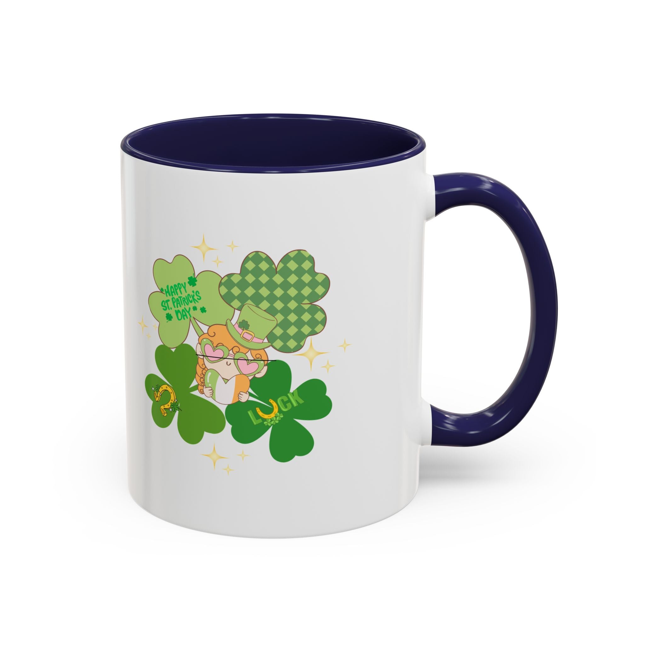 Retro St. Paddy's Day Accent Coffee Mug - 11oz & 15oz