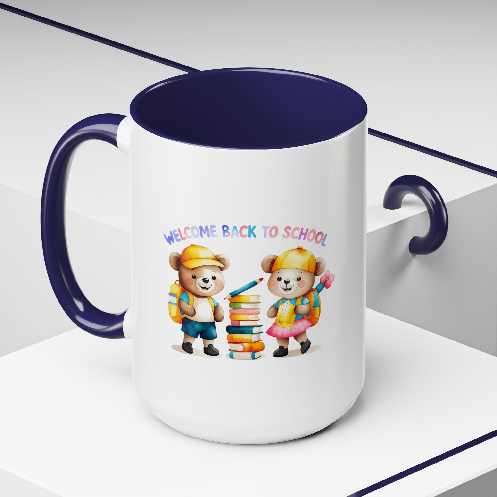 Welcome Back to School Bear Coffee Mug - 11oz, 15oz
