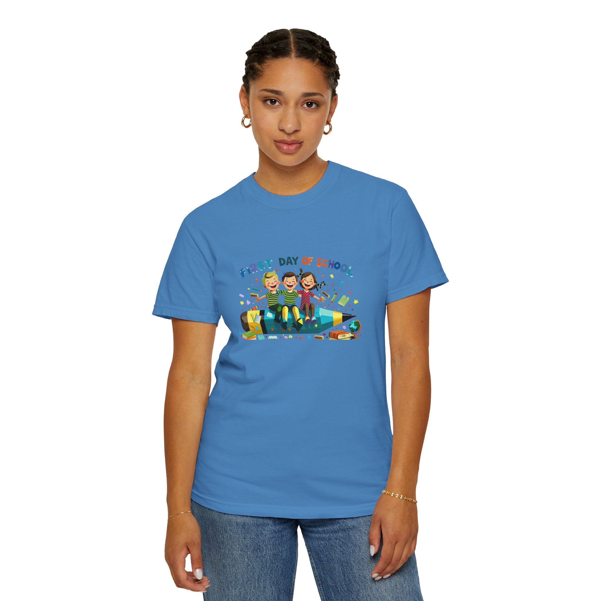 First Day of School Unisex Garment-Dyed T-Shirt