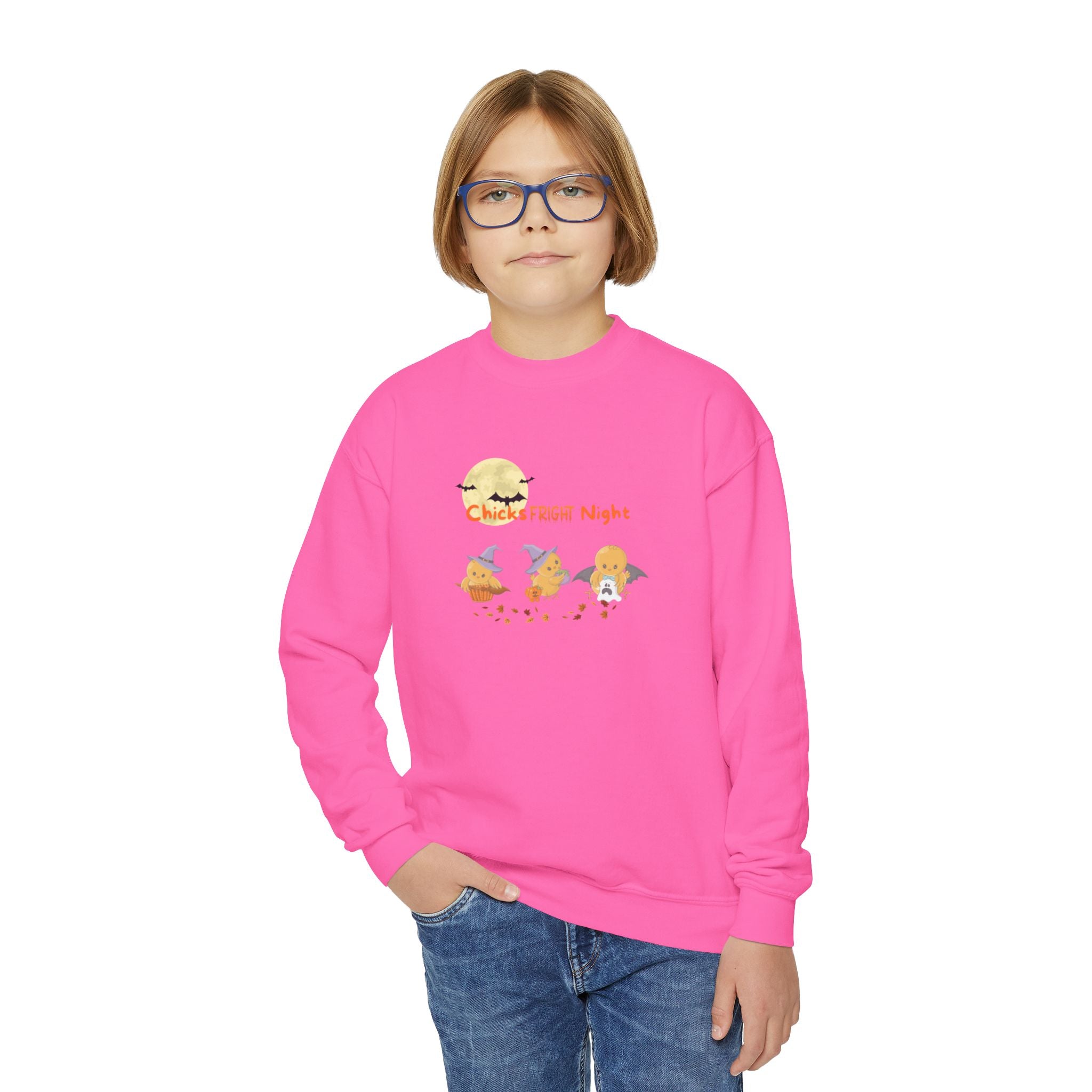 Chicks Fright Night Youth Crewneck Sweatshirt