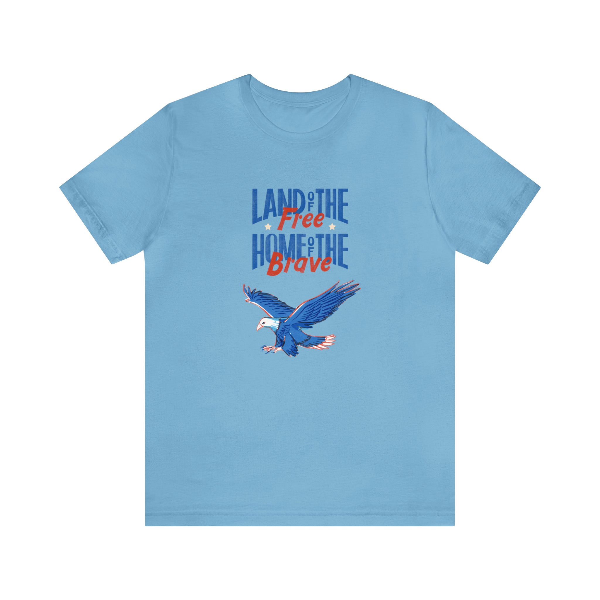 Land Of The Free Home Of The Brave Unisex Jersey Short Sleeve Tee