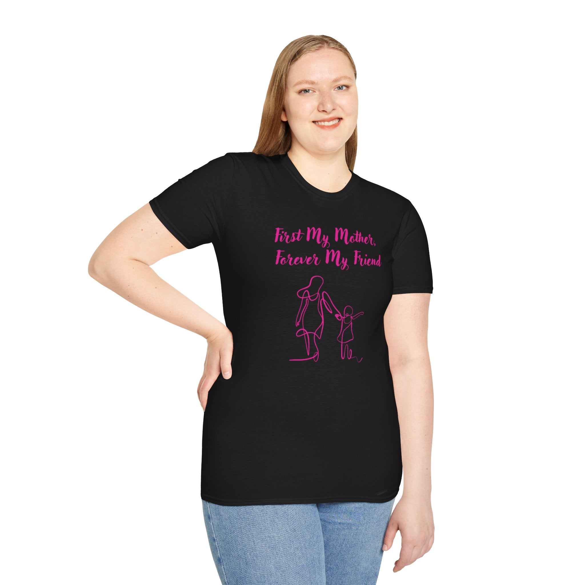 First My Mother Forever My Friend Unisex Softstyle T-Shirt