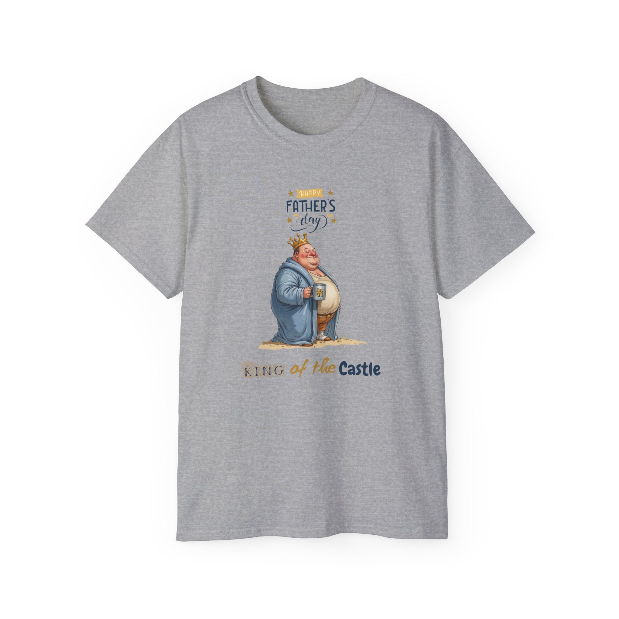 Father's Day King of the Castle Tee, Unisex Cotton T-Shirt