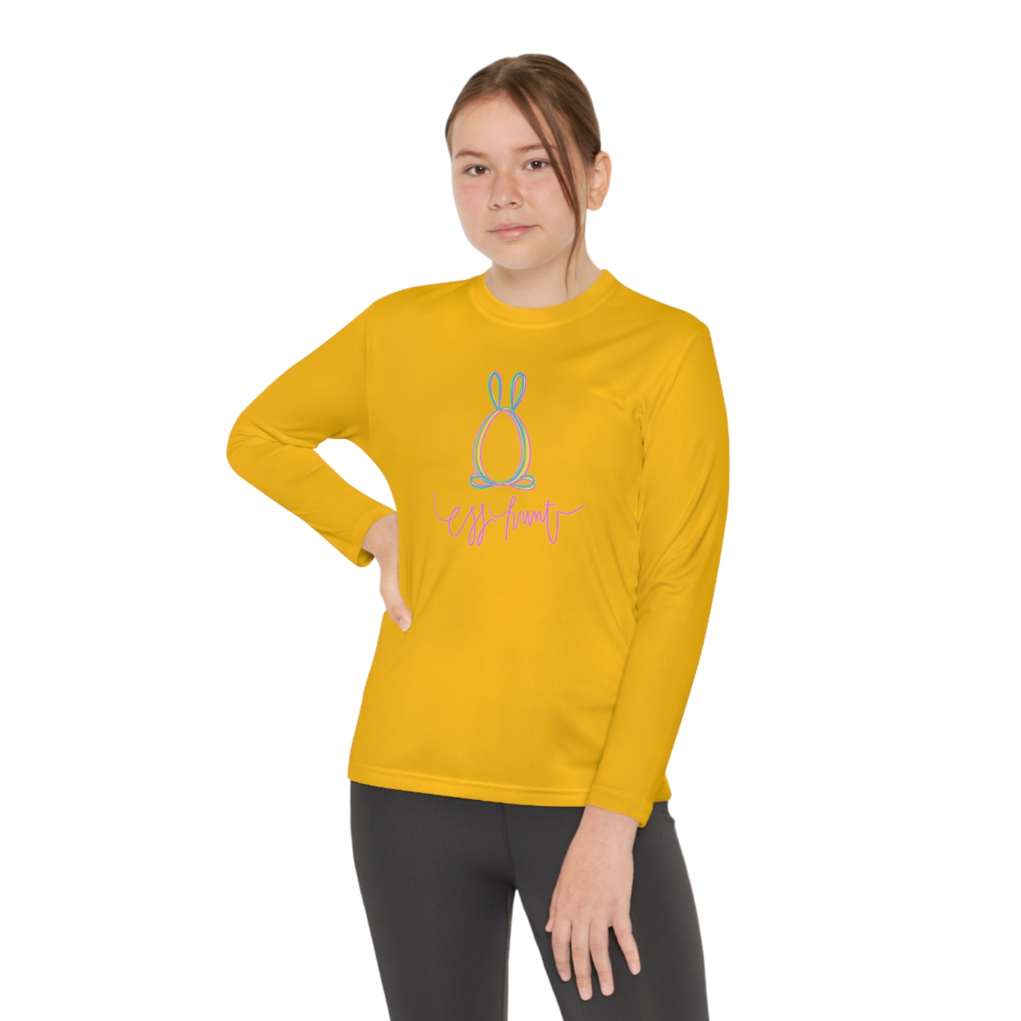 Egg Hunt Youth Long Sleeve Competitor Tee