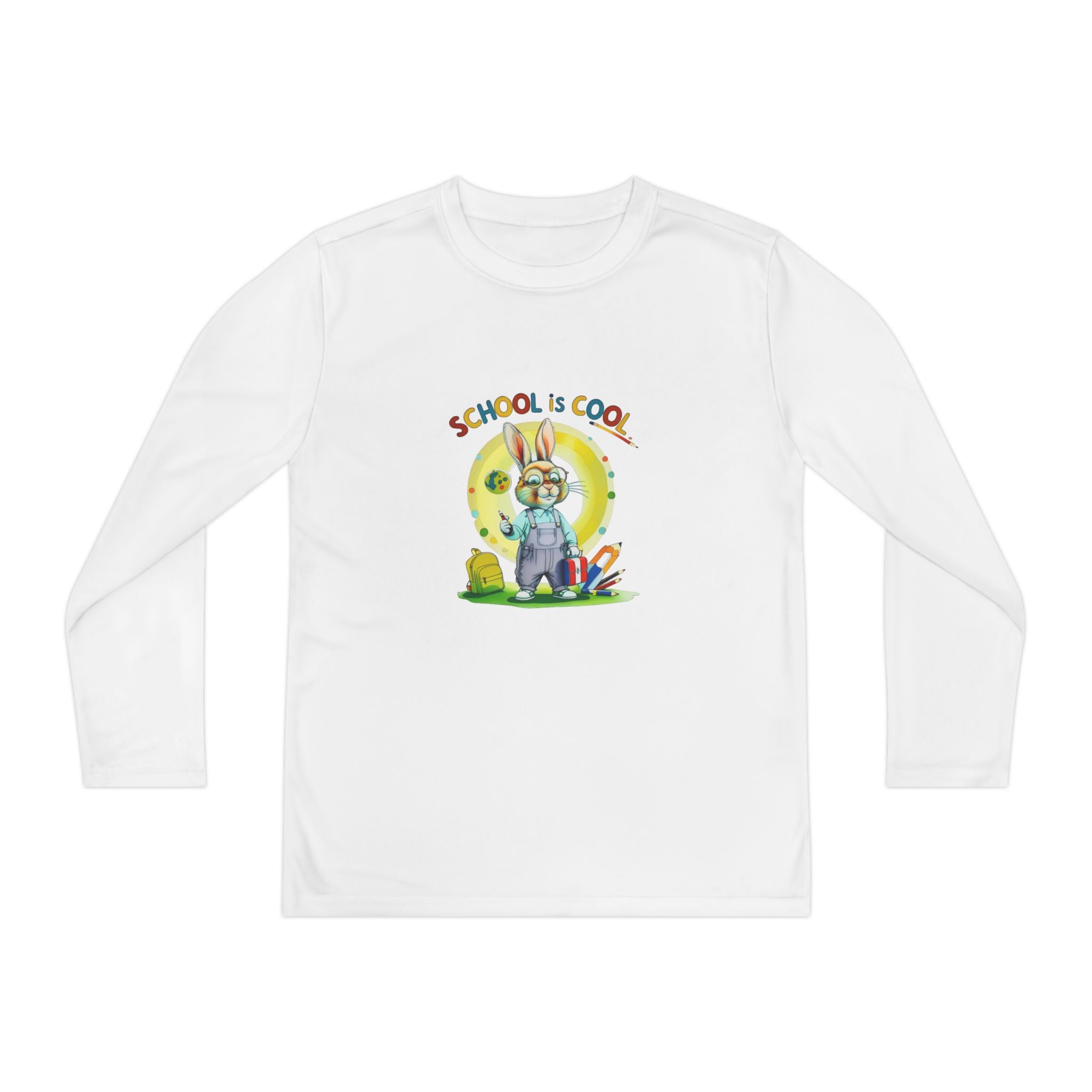 School is Cool Youth Long Sleeve Competitor Tee