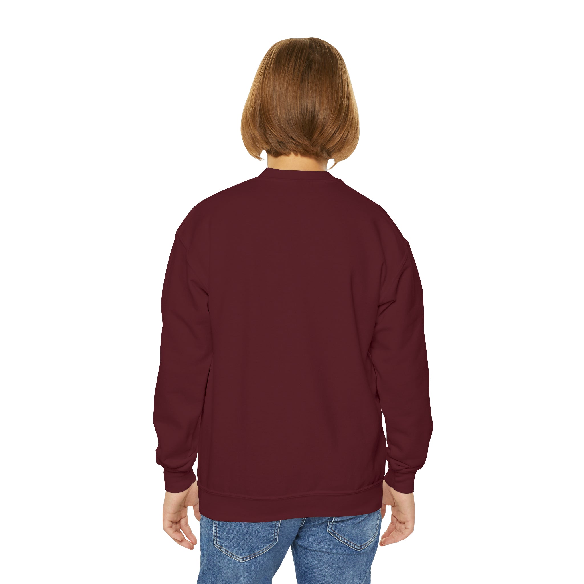 Happy Thanksgiving Turkey Youth Crewneck Sweatshirt