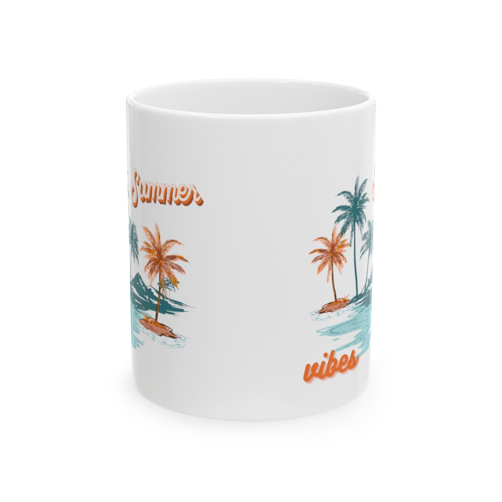 Summer Season Vibes Ceramic Mug, (11oz, 15oz)