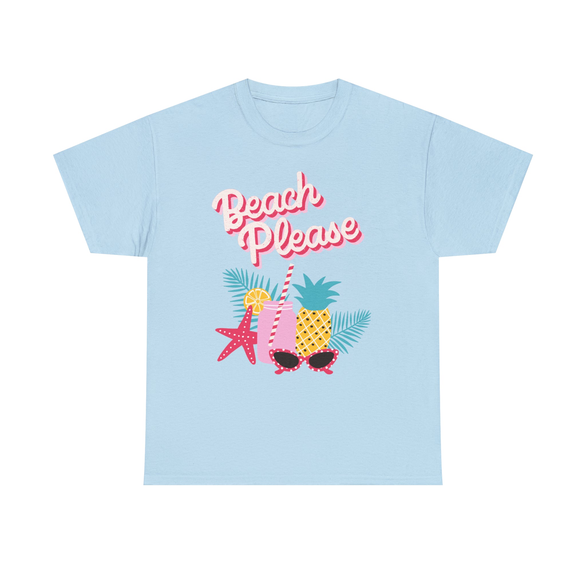 Beach Please Unisex Heavy Cotton Tee