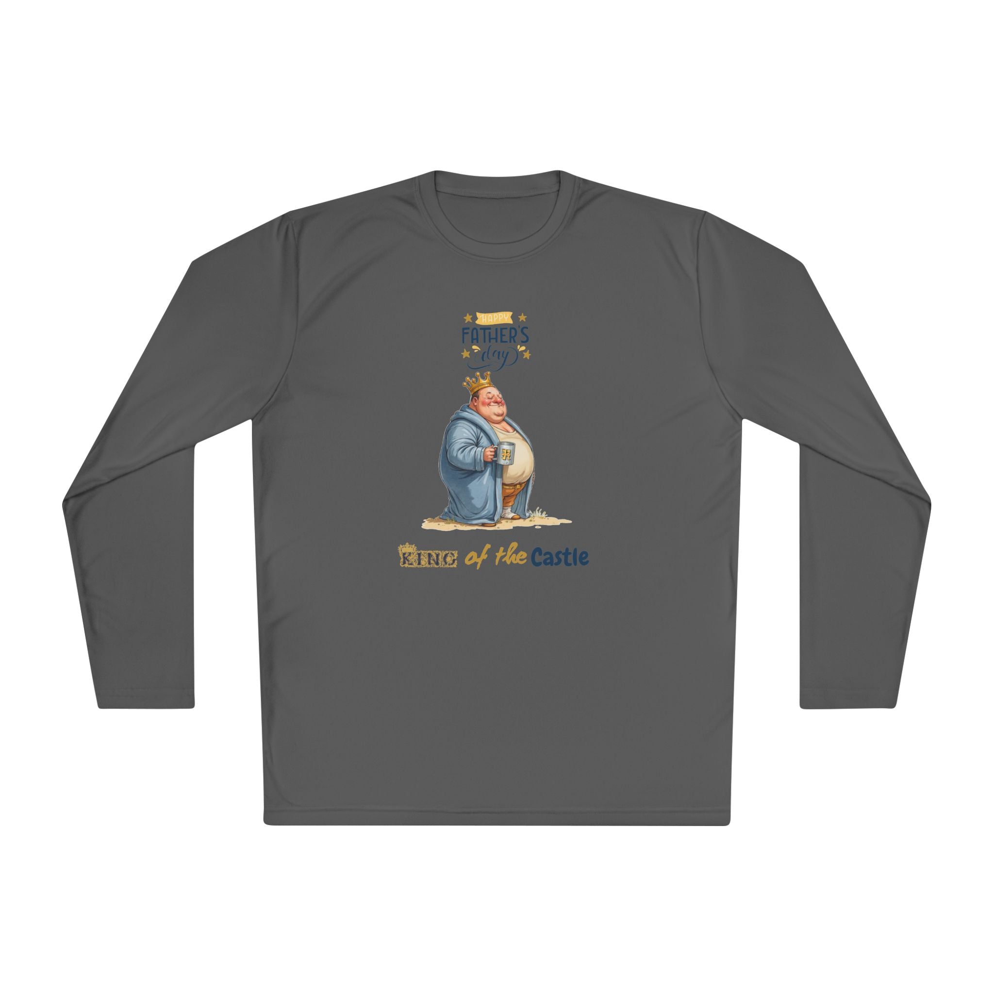 Father's Day King of the Castle Long Sleeve Tee | Unisex Lightweight Shirt