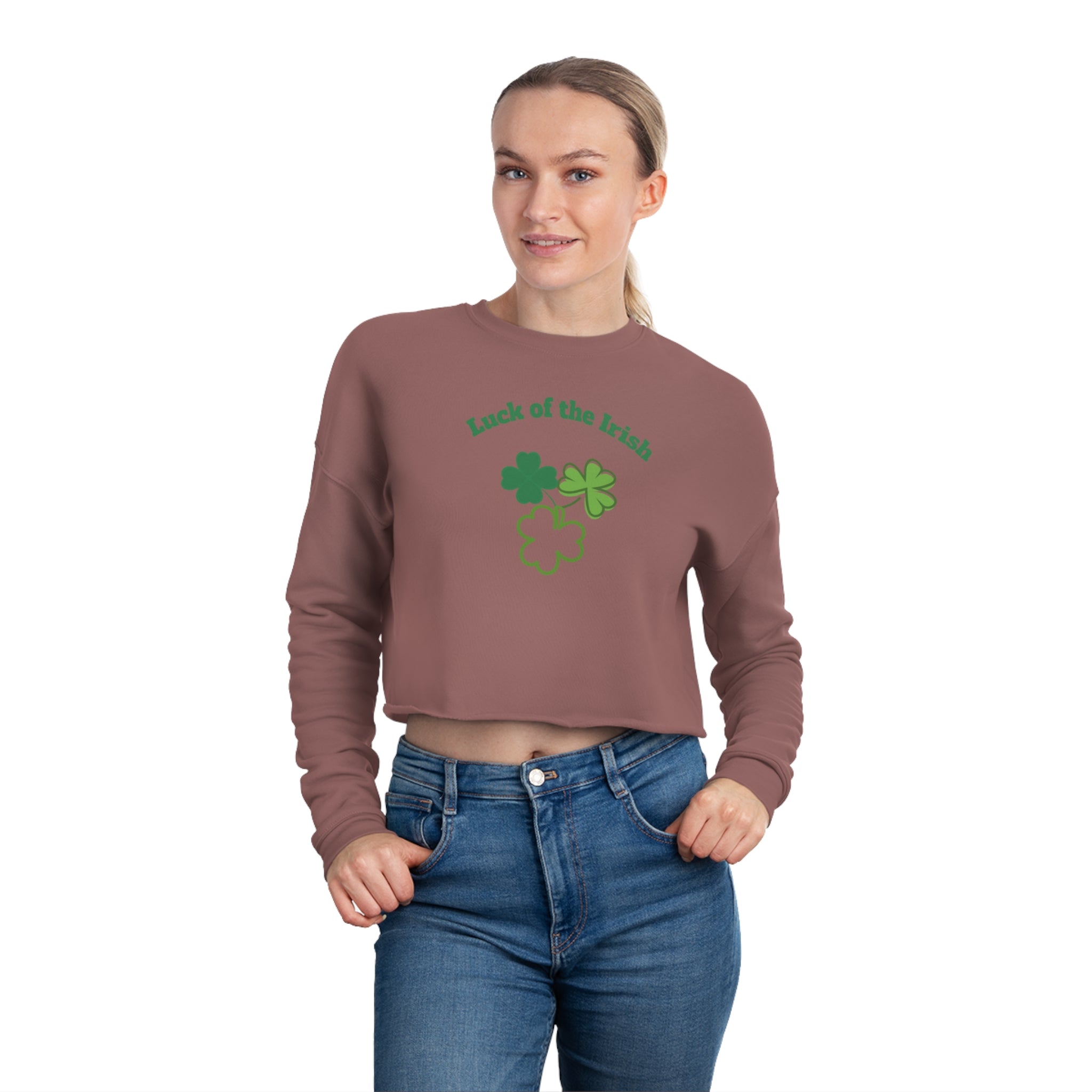 Luck Of The Irish Women's Cropped Sweatshirt