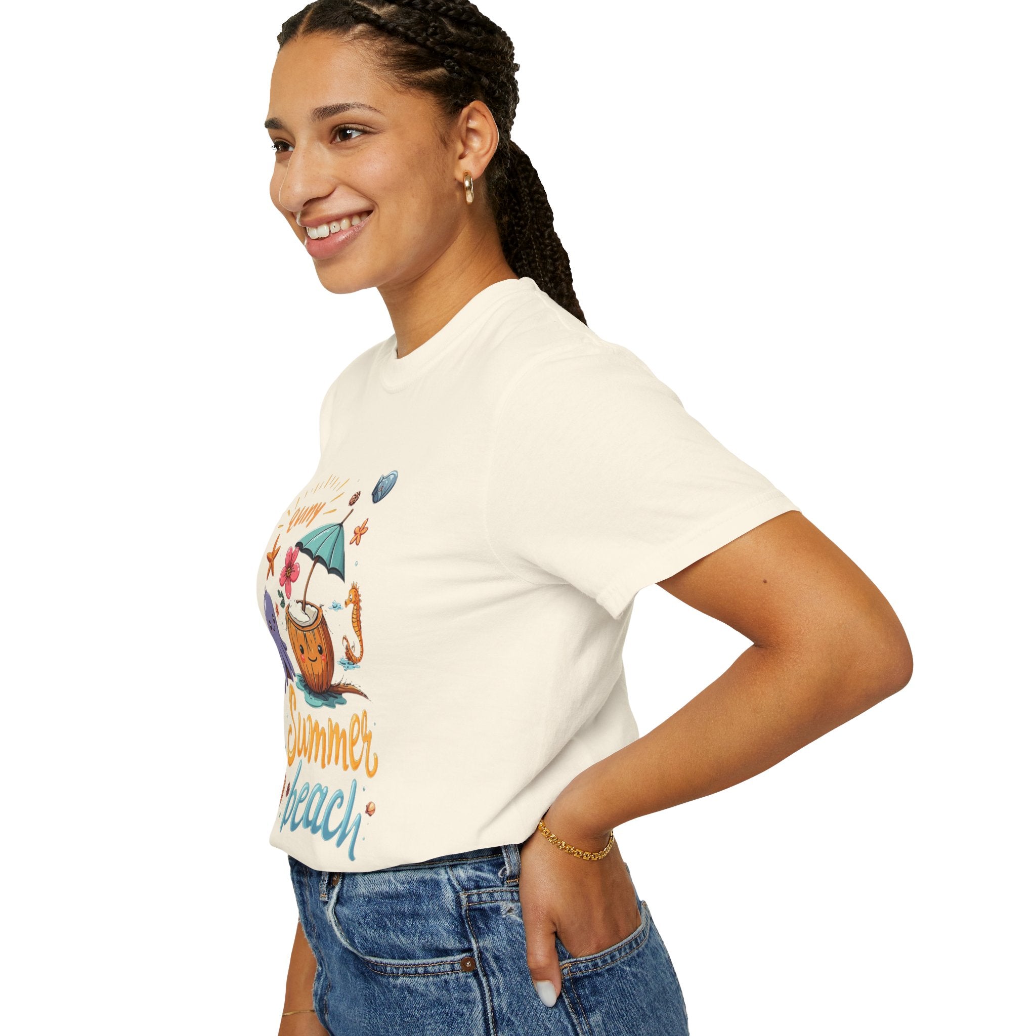 Sunny Summer Beach Fun Unisex T-shirt, Graphic Tee