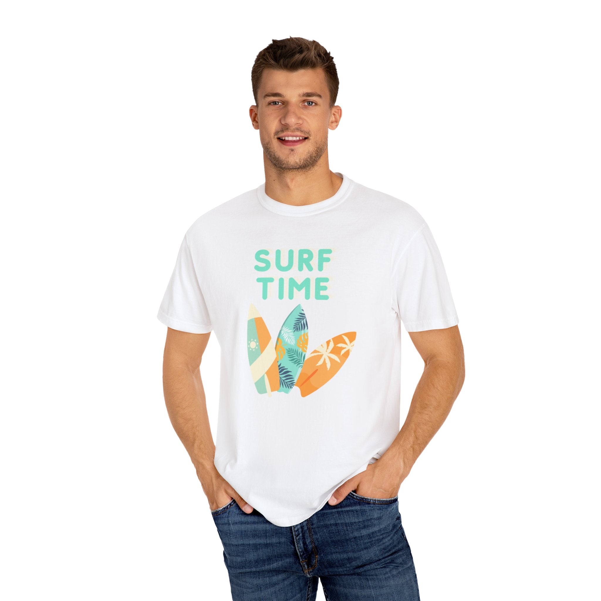 Surf Time Unisex Garment-Dyed T-shirt