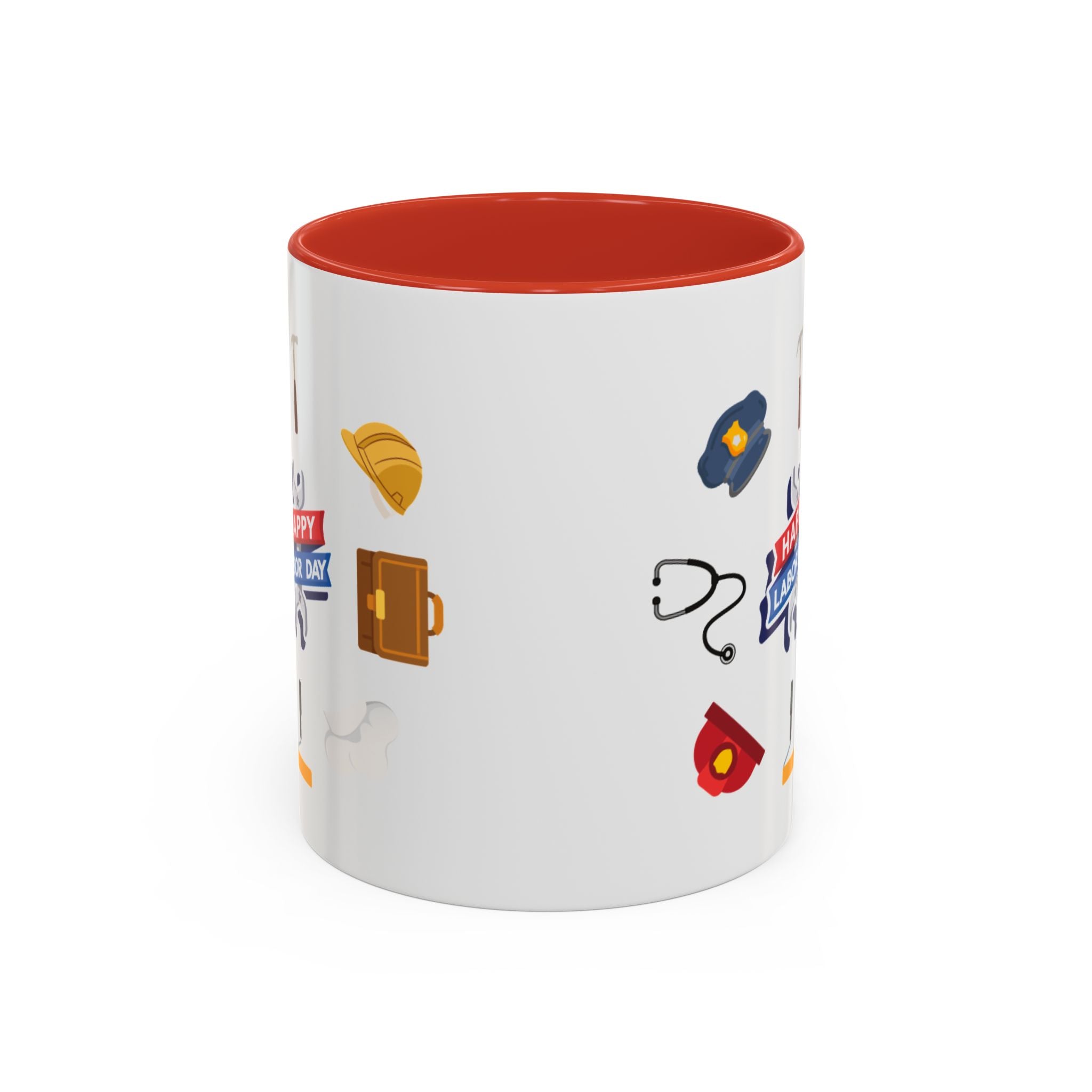 Happy Labor Day Wishes Accent Coffee Mug (11, 15oz)